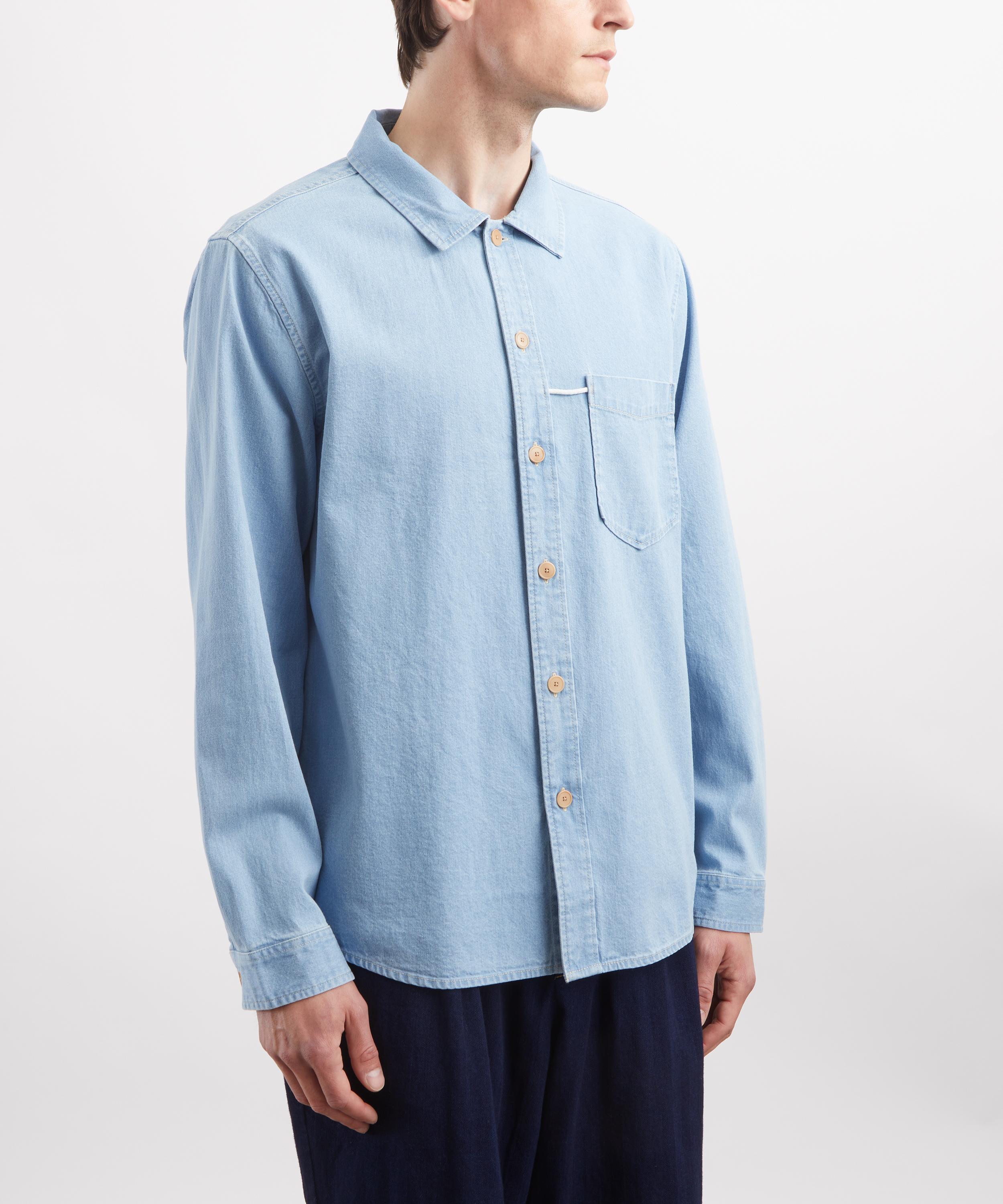 Folk - Bleached Denim Loop Shirt image number 2