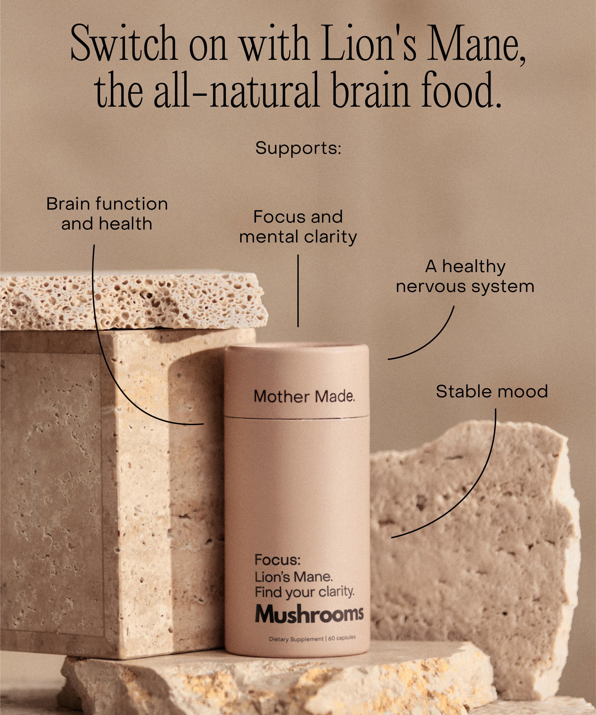 Mother Made - Focus Lion's Mane 60 Capsules image number 3