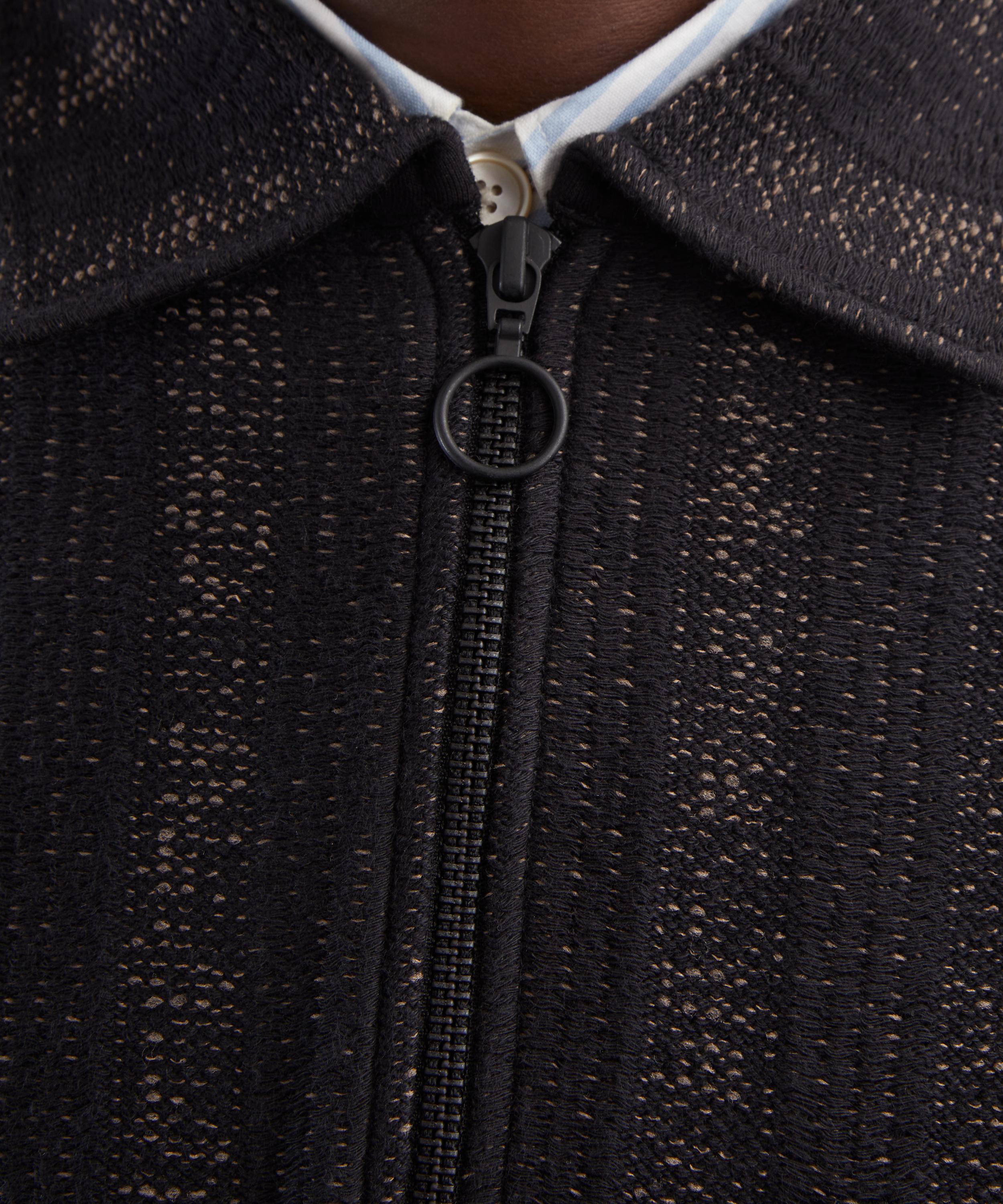 Oliver Spencer - Black Lorimer Half-Zip Jumper image number 4