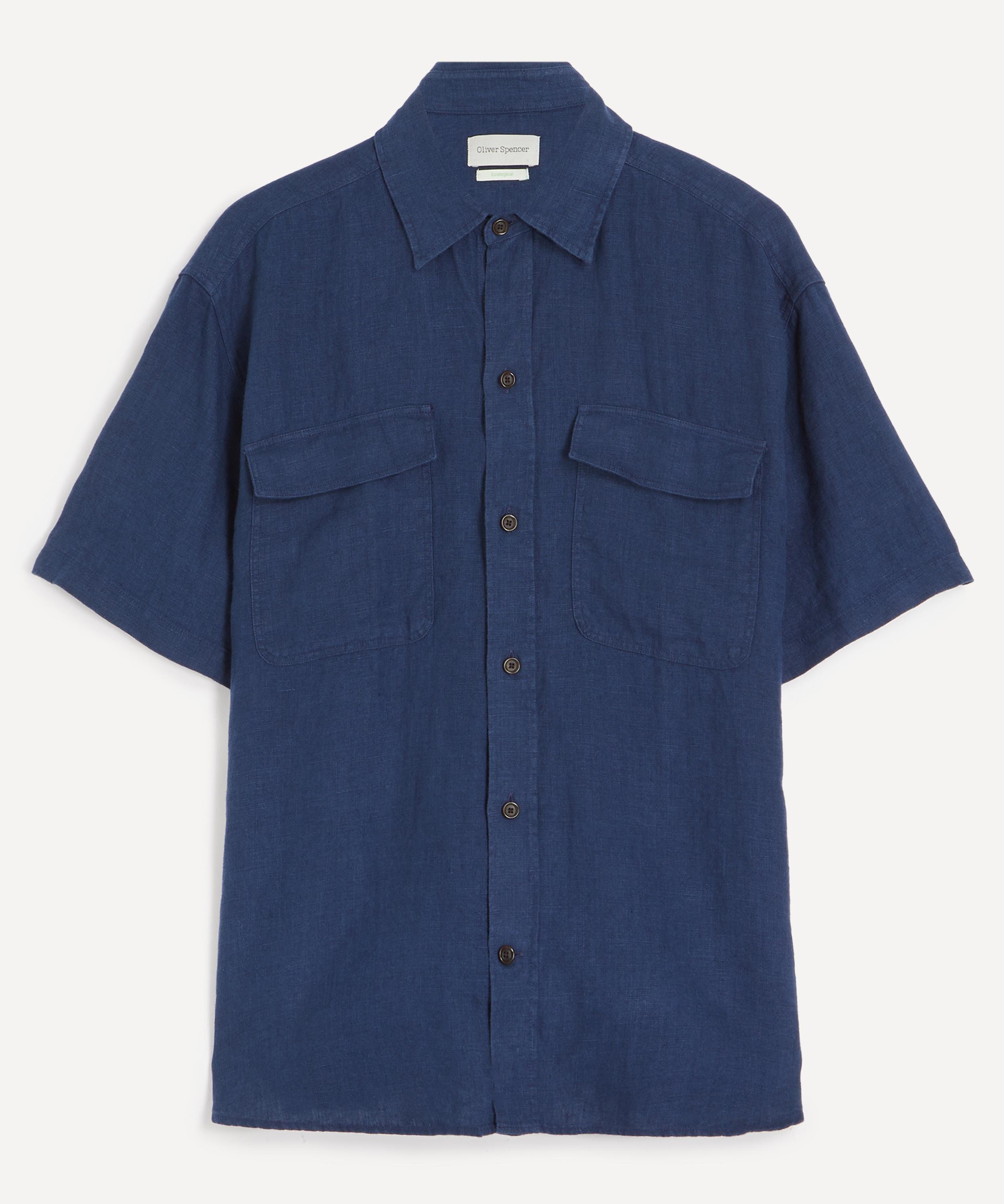 Oliver Spencer - Penryn Loose Short-Sleeve Navy Shirt