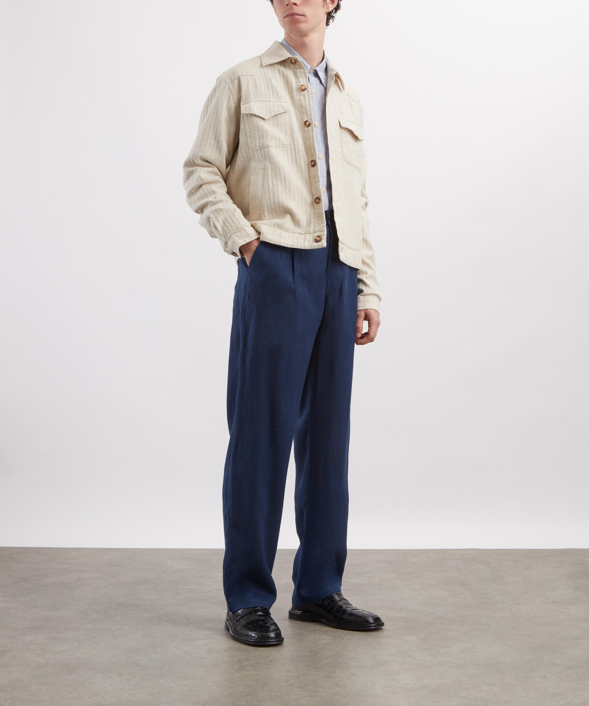 Oliver Spencer - Witley Cotton-Linen Trucker Jacket image number 1