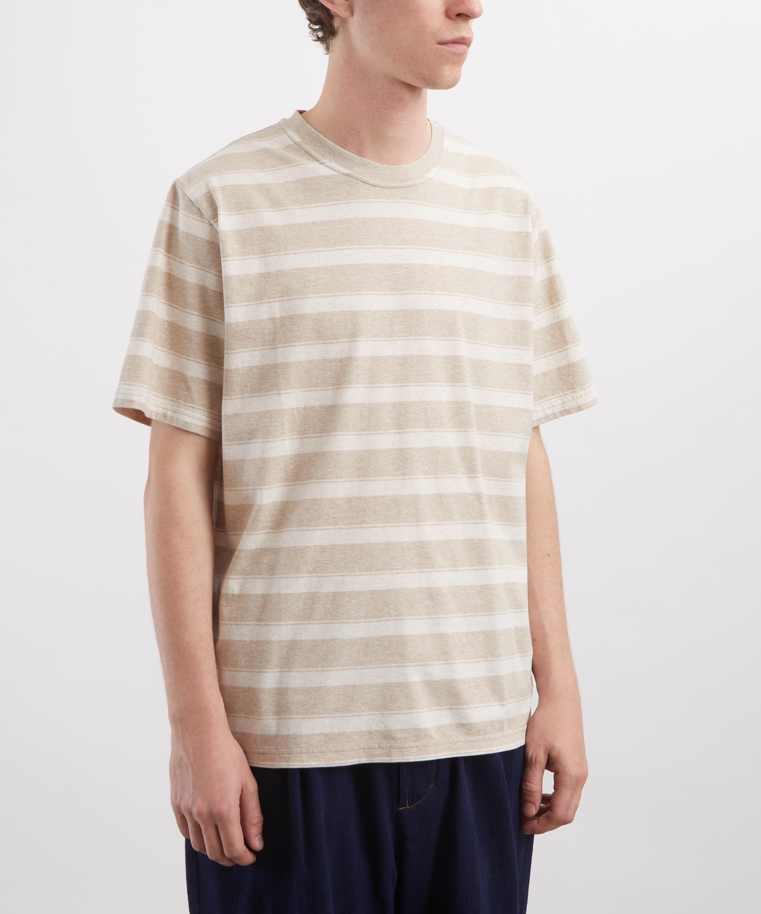 Oliver Spencer - Box Sand Stripe T-Shirt image number 2