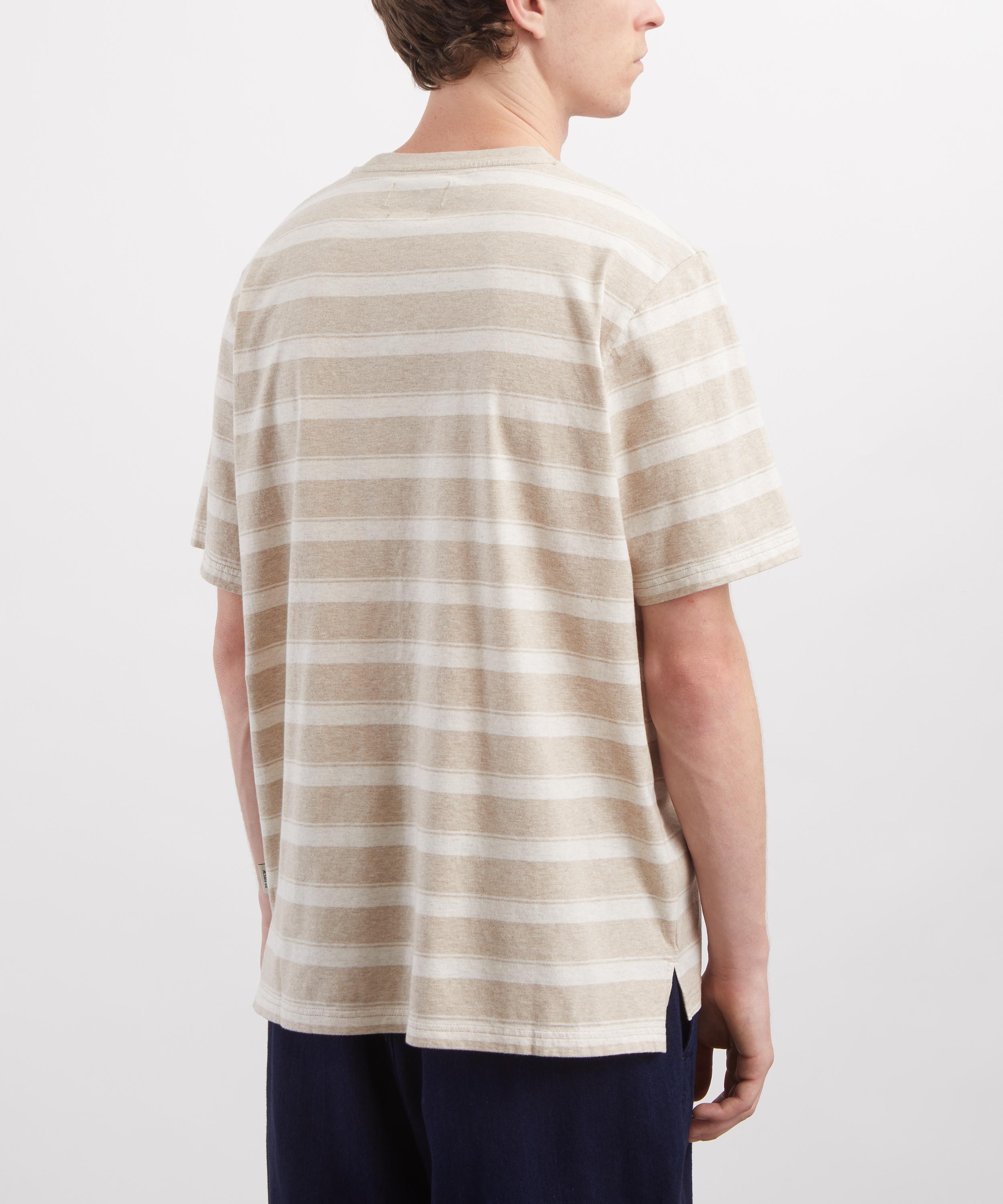Oliver Spencer - Box Sand Stripe T-Shirt image number 3