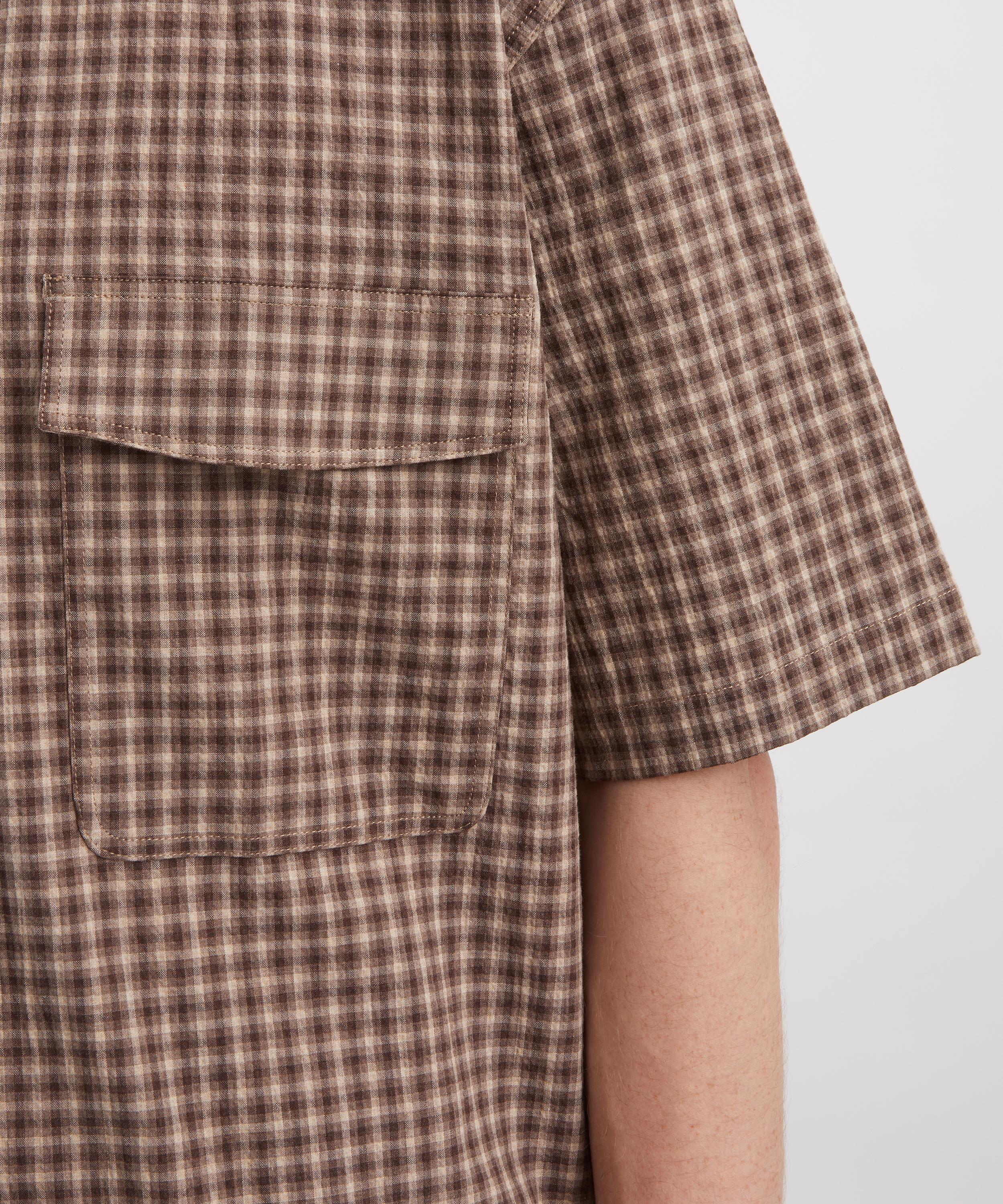 Oliver Spencer - Penryn Loose Short-Sleeve Seersucker Shirt image number 4