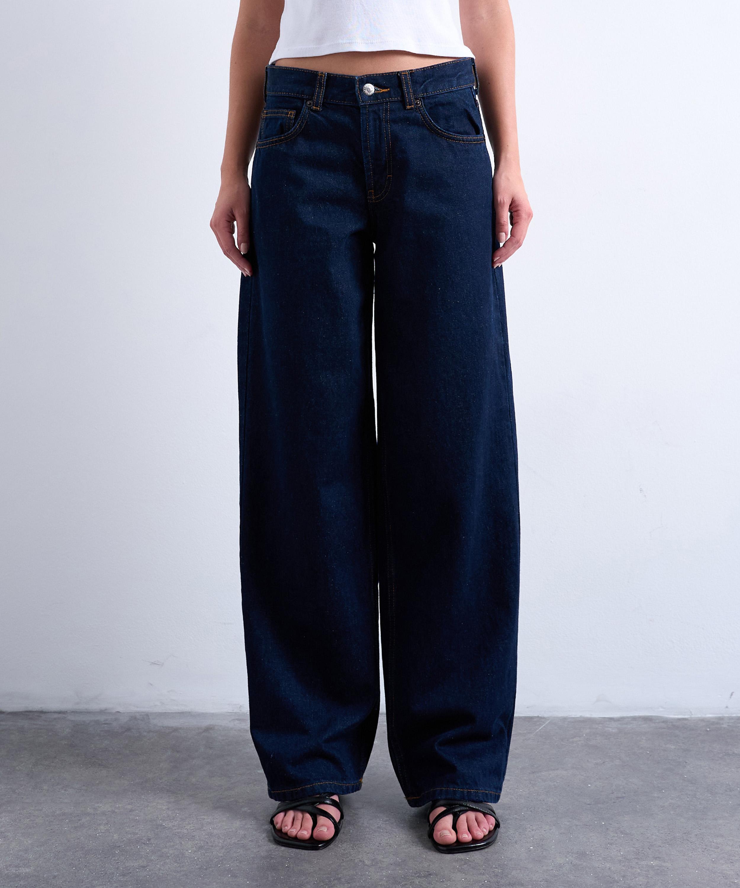TOPSHOP - Cinch Low-Rise Jeans in Indigo Rinse image number 2