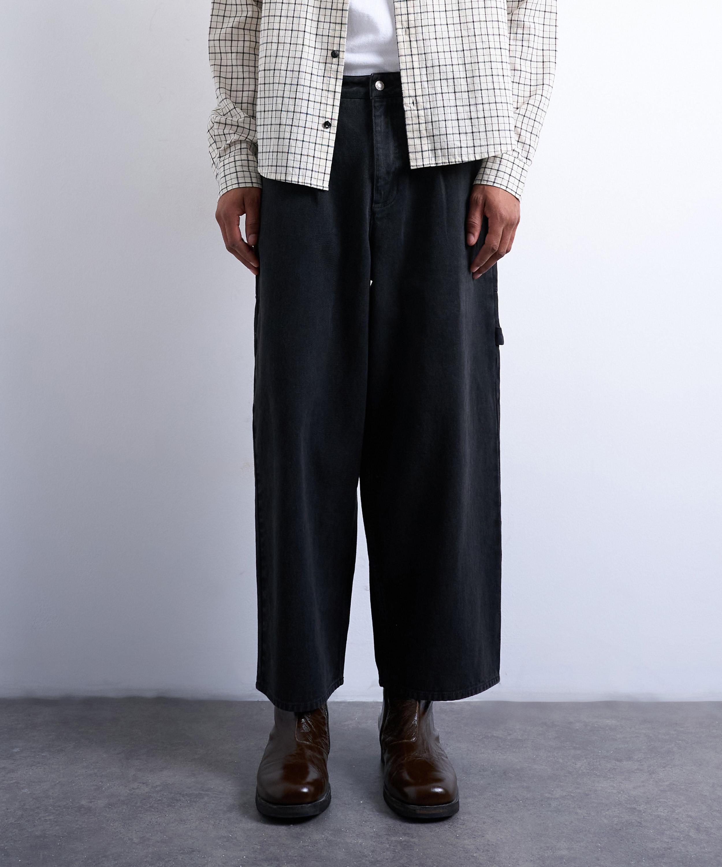 TOPMAN - Barrel Twill Carpenter Trousers image number 1