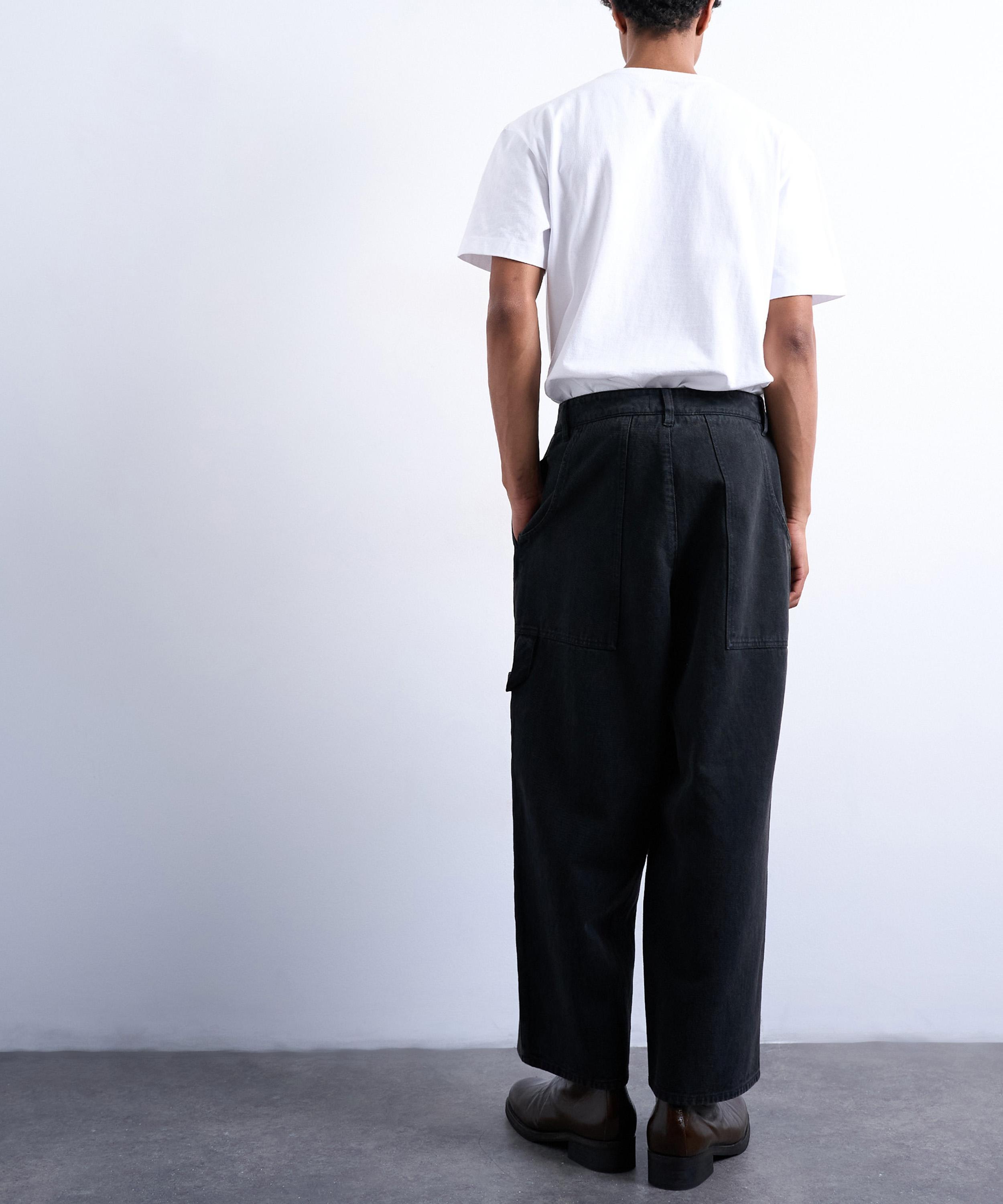 TOPMAN - Barrel Twill Carpenter Trousers image number 4