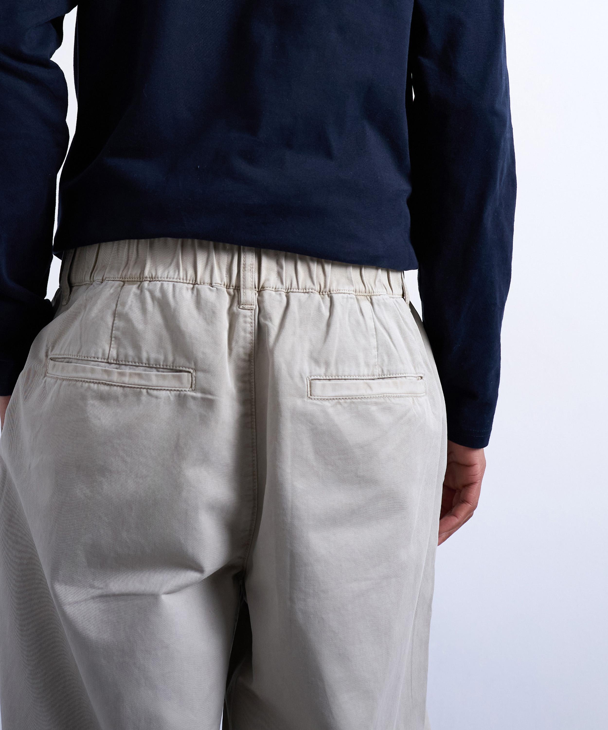 TOPMAN - Stone Super Baggy Twill Trousers with Pleats image number 4