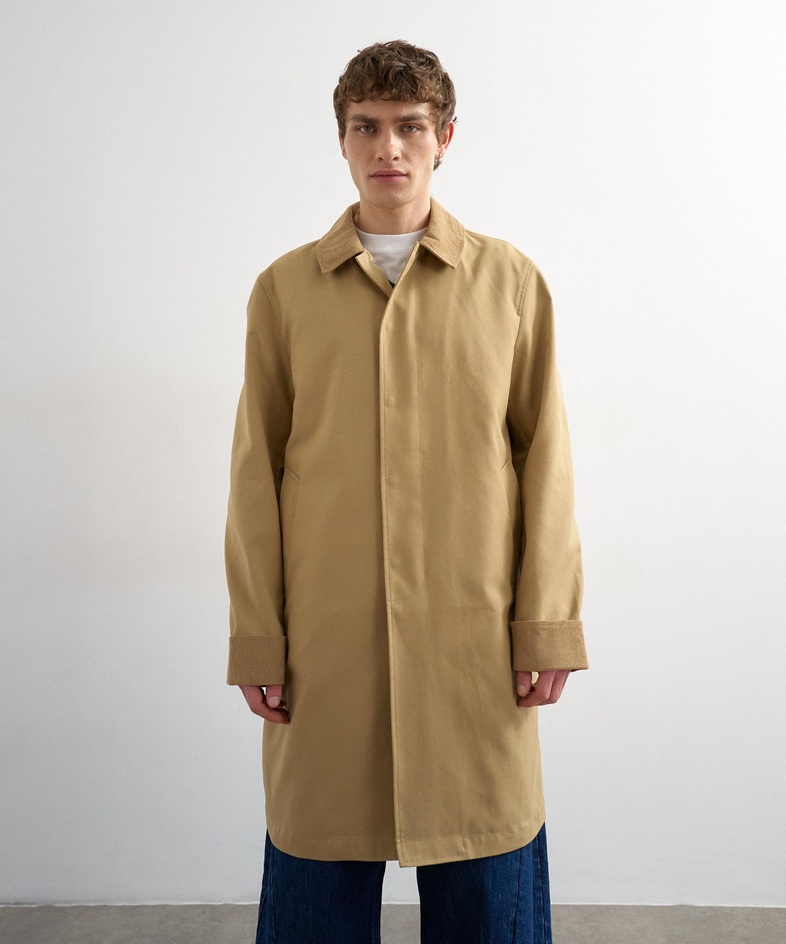 TOPMAN - Camel Cord Collar Car Coat image number 2