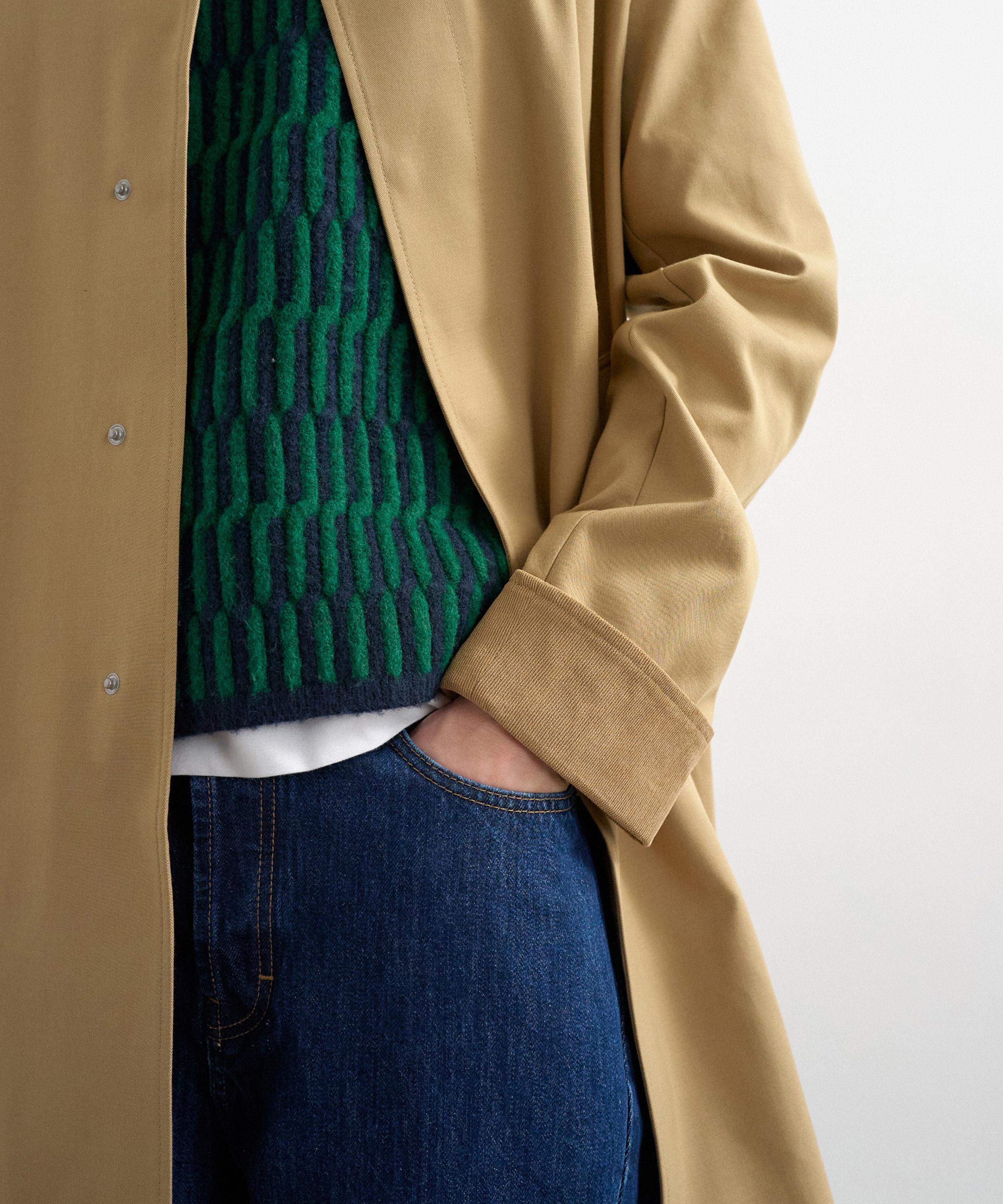 TOPMAN - Camel Cord Collar Car Coat image number 3