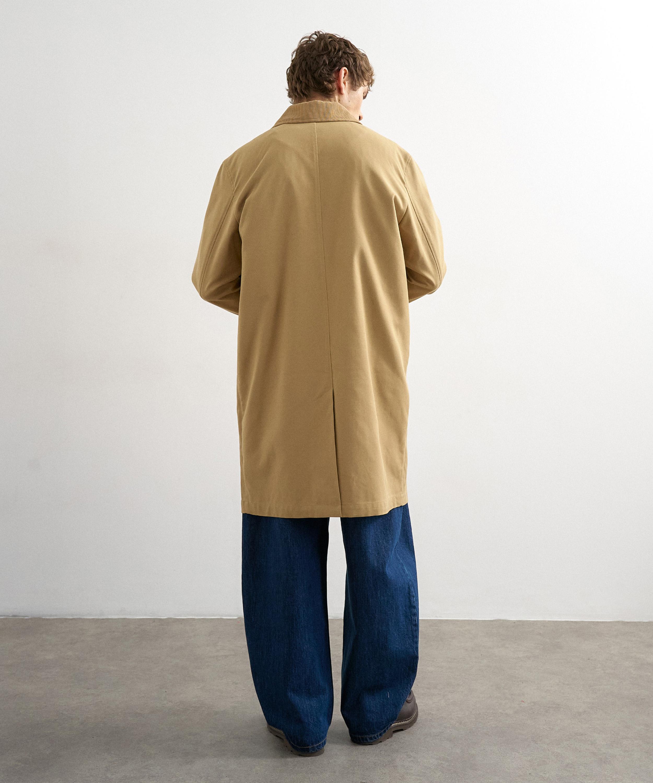 TOPMAN - Camel Cord Collar Car Coat image number 4