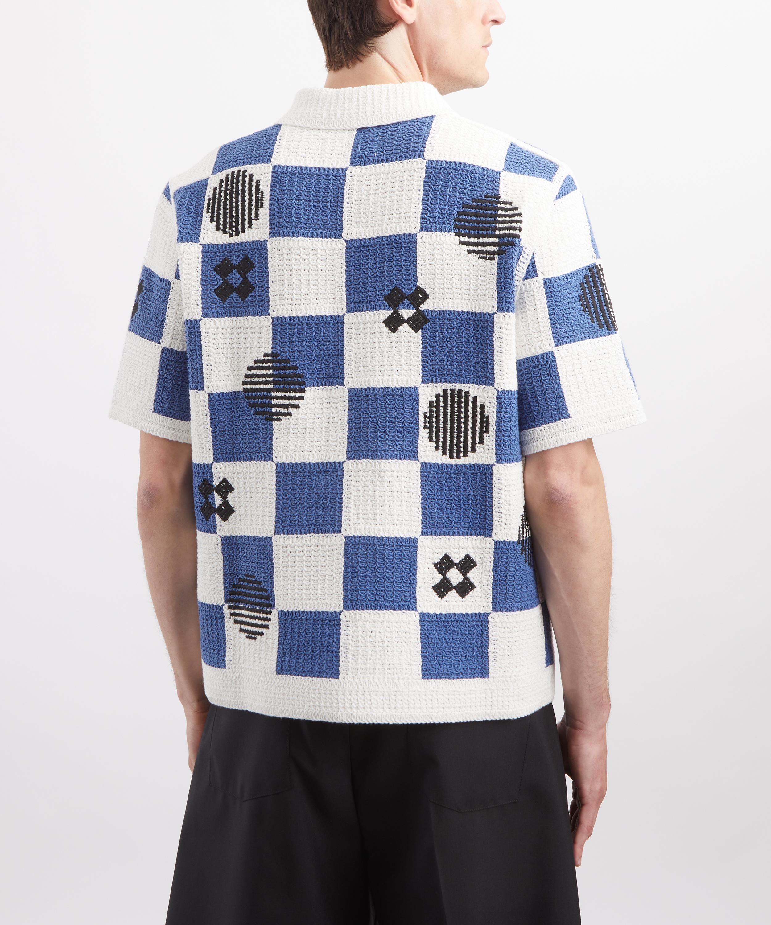 Wax London - Porto Crochet Knit Short-Sleeve Shirt image number 3