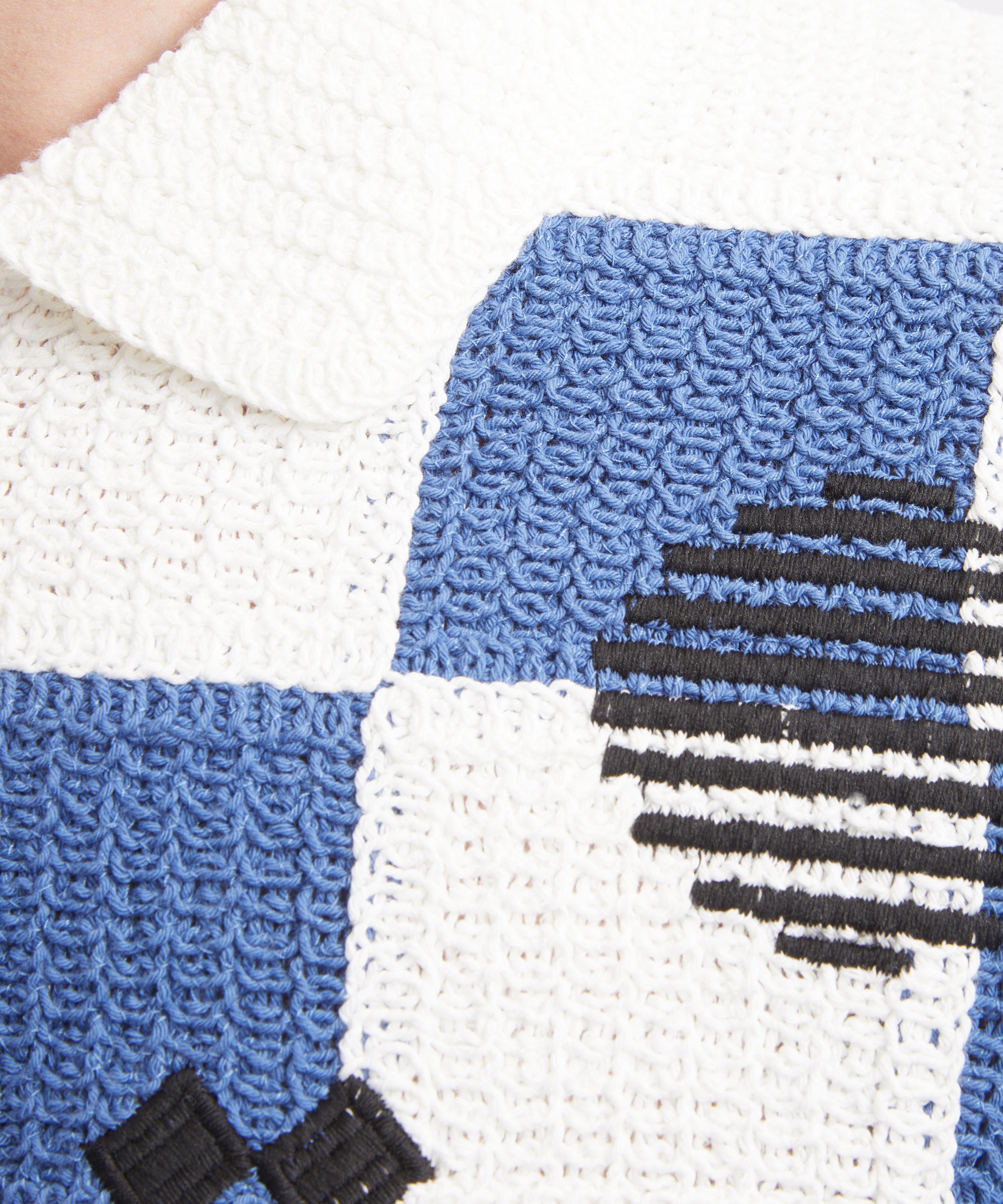 Wax London - Porto Crochet Knit Short-Sleeve Shirt image number 4