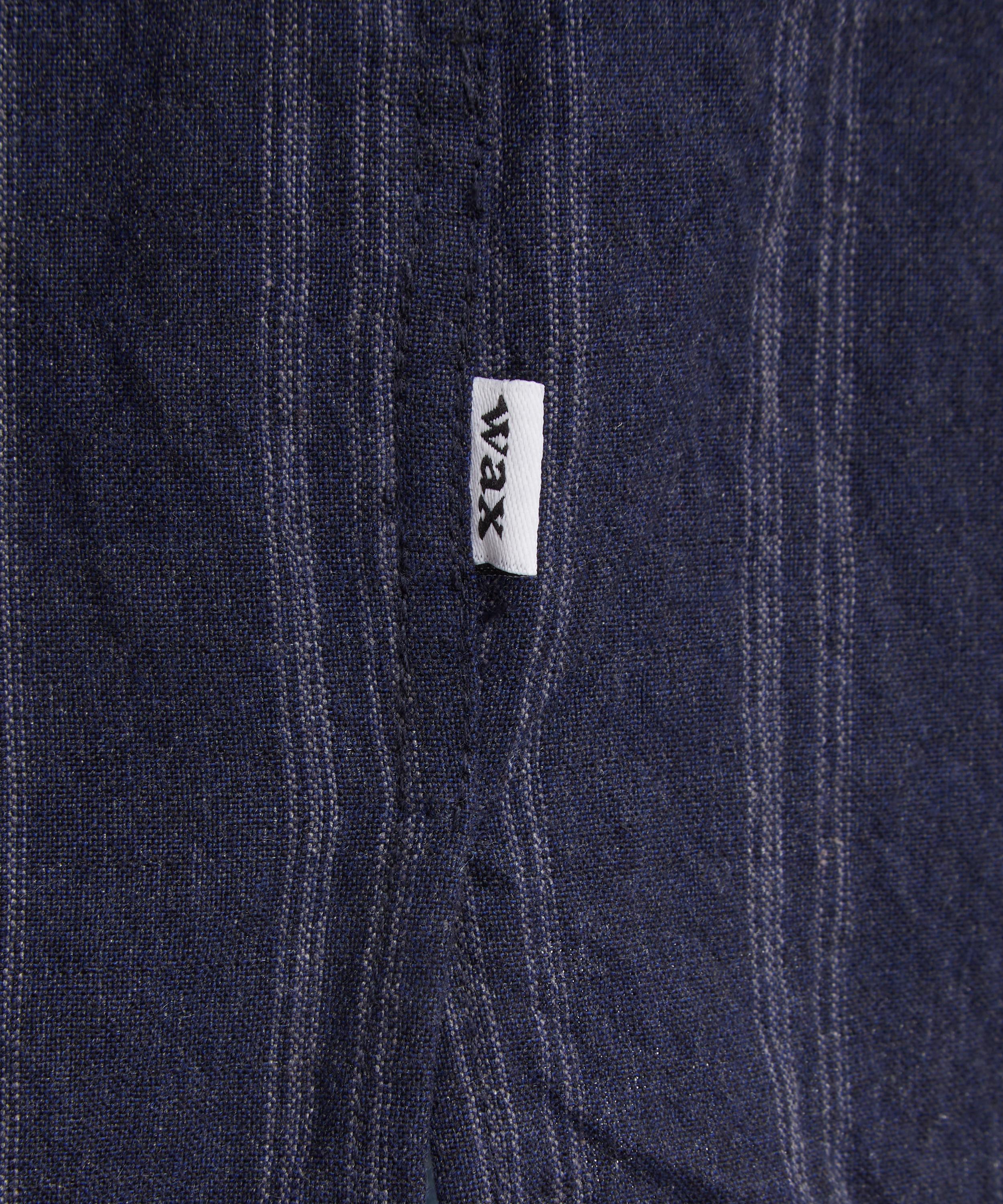 Wax London - Corey Textured Striped Shirt in Navy image number 4