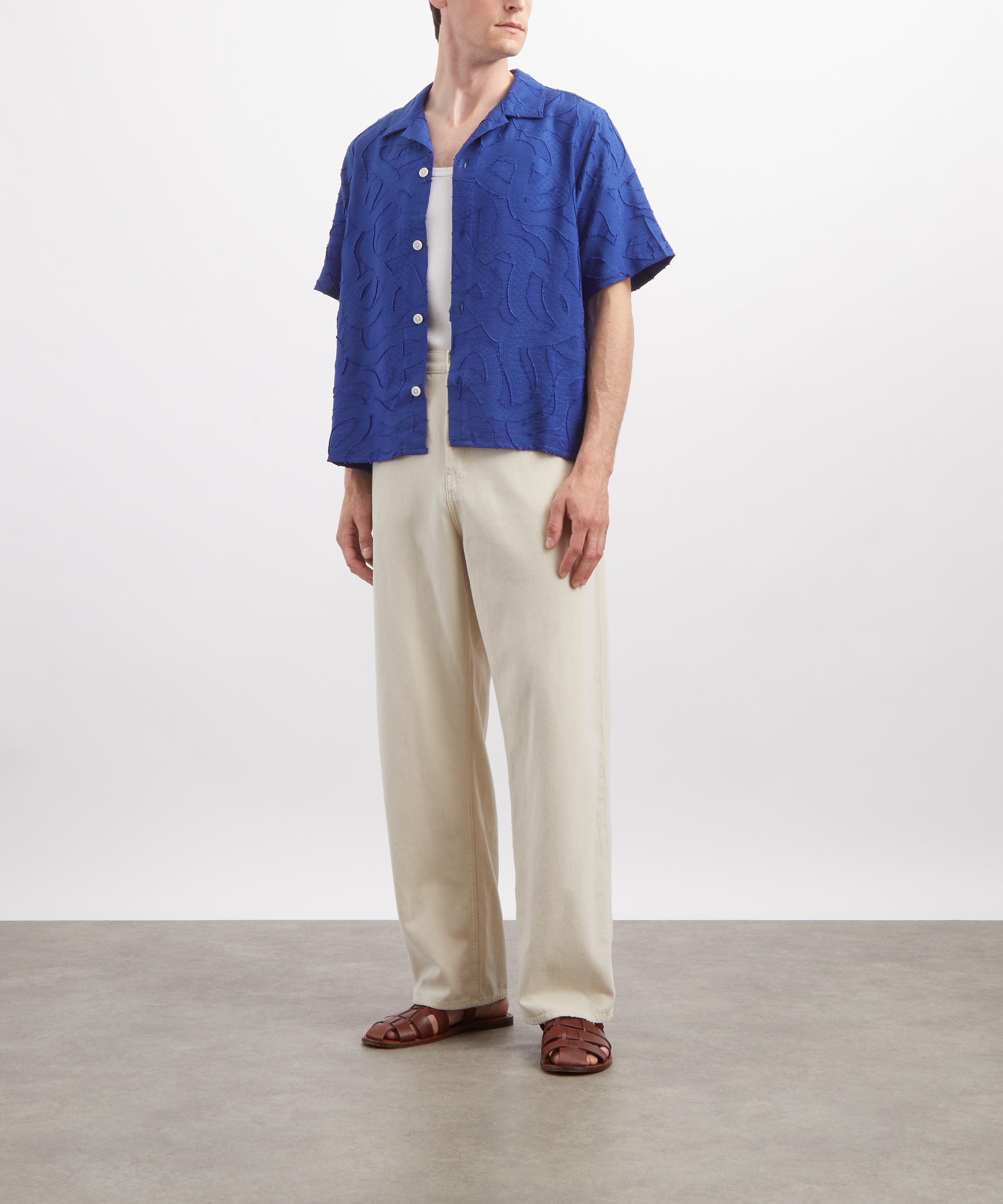 Wax London - Curzon Jacquard Short-Sleeve Shirt image number 1