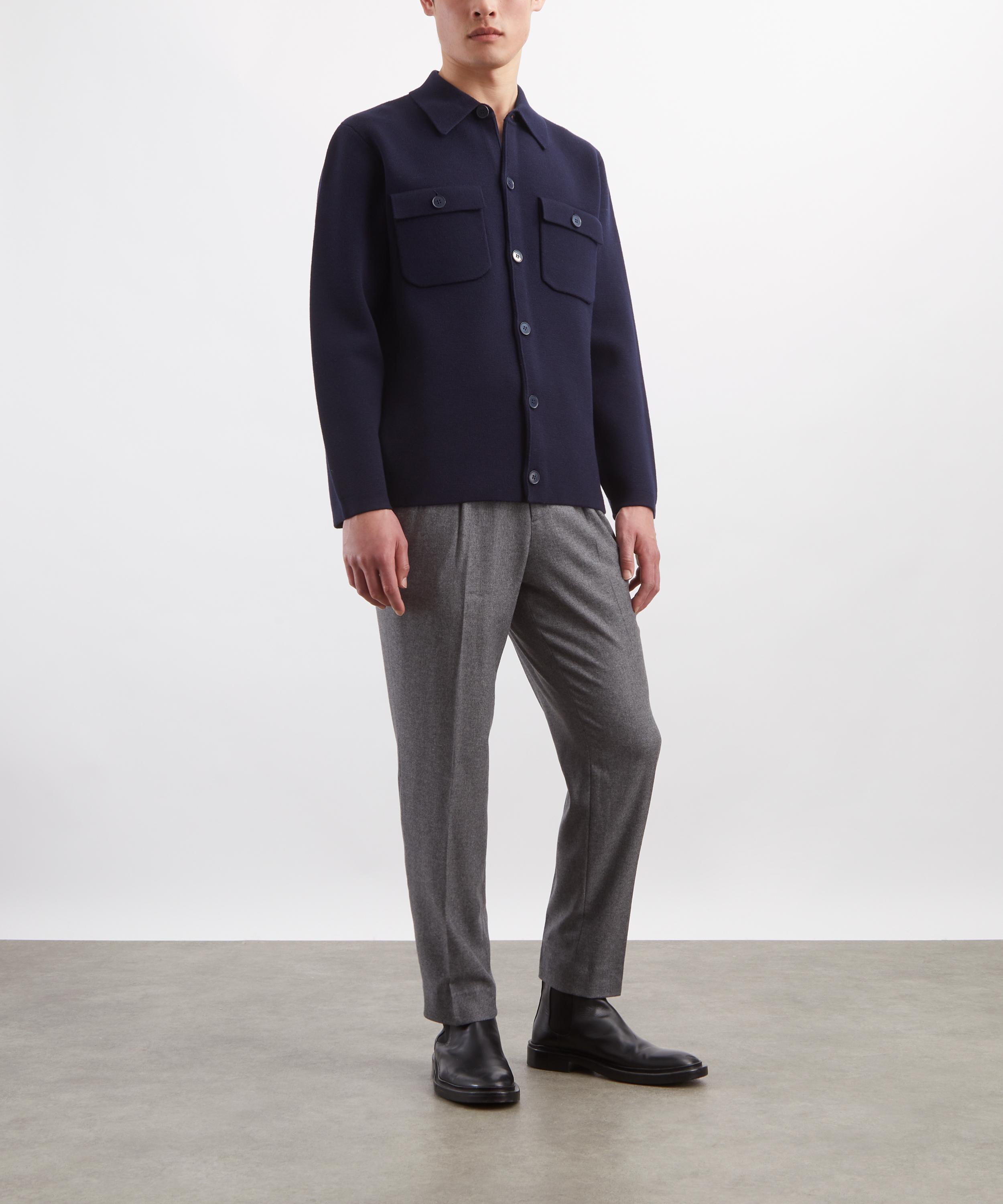 Hurlingham Polo - Highland Military Wool Polo Shirt image number 1