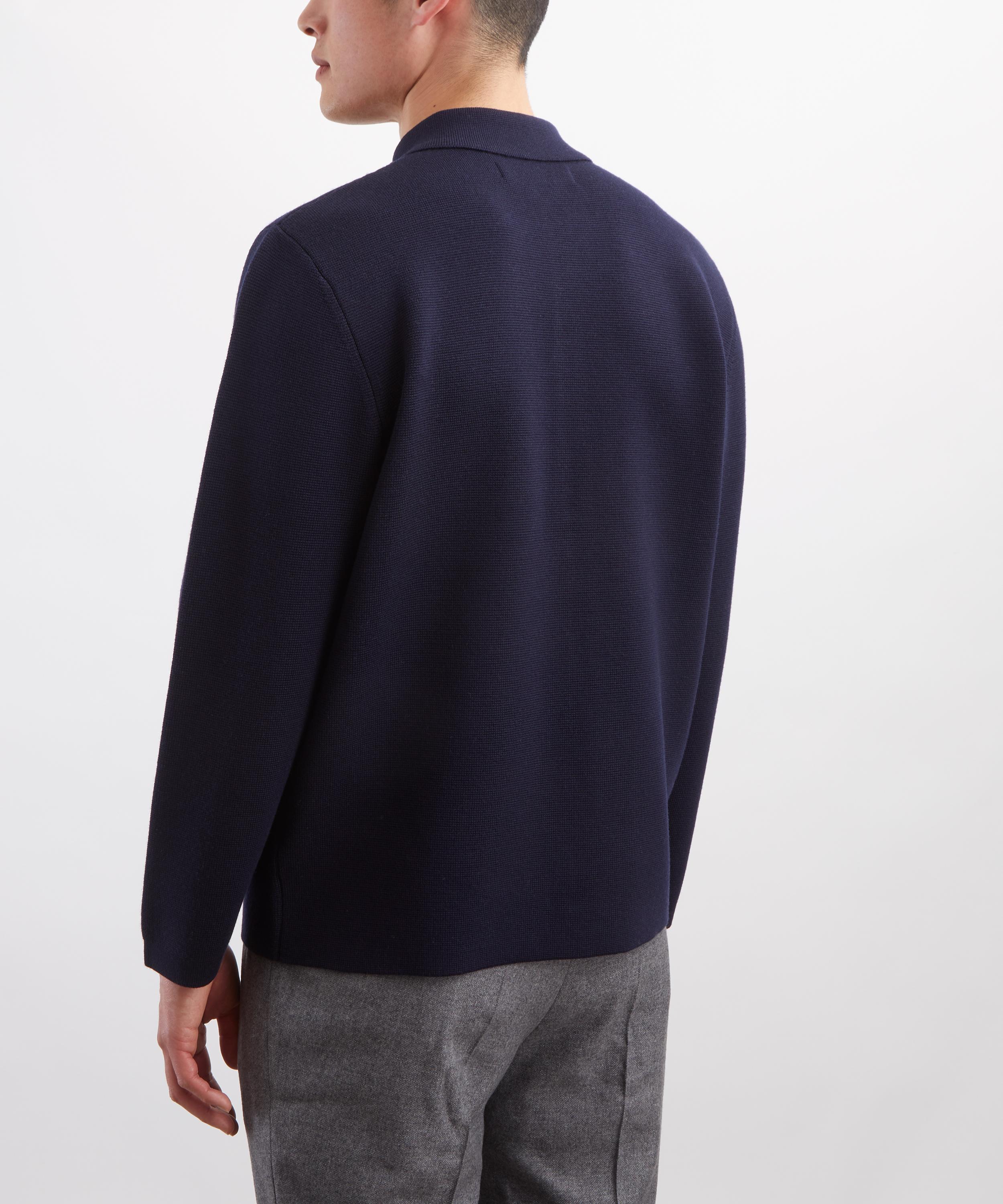 Hurlingham Polo - Highland Military Wool Polo Shirt image number 3