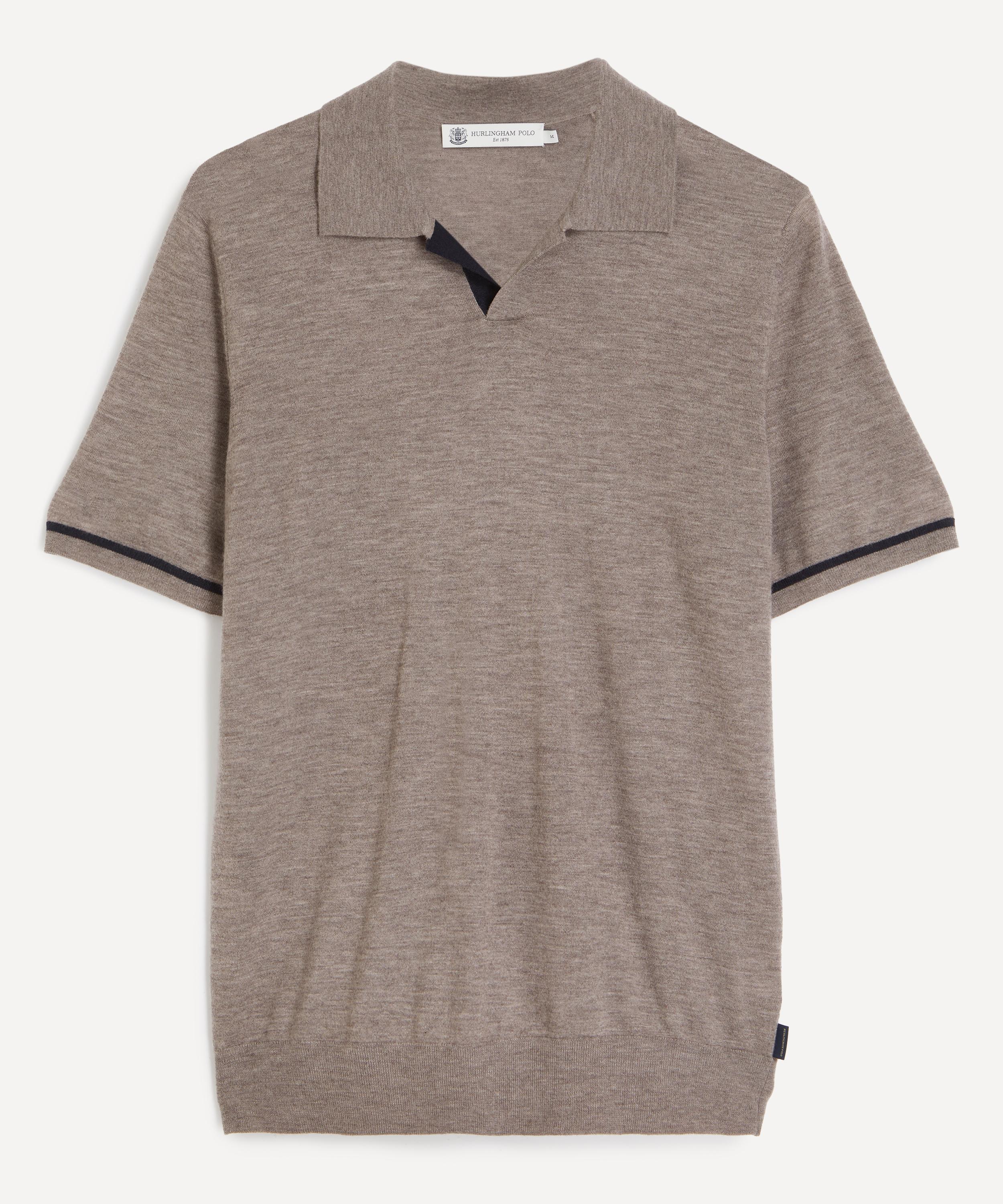 Hurlingham Polo - Alfriston Cashmere Knit Polo Shirt