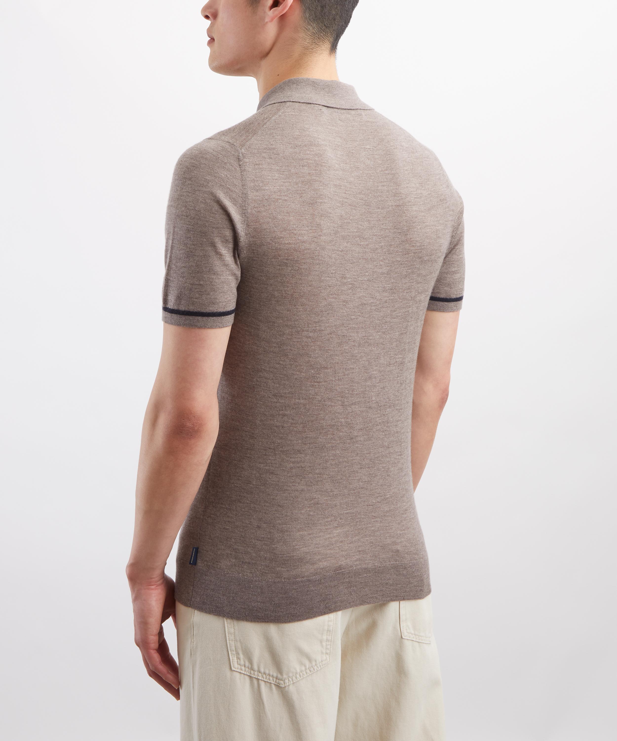 Hurlingham Polo - Alfriston Cashmere Knit Polo Shirt image number 3