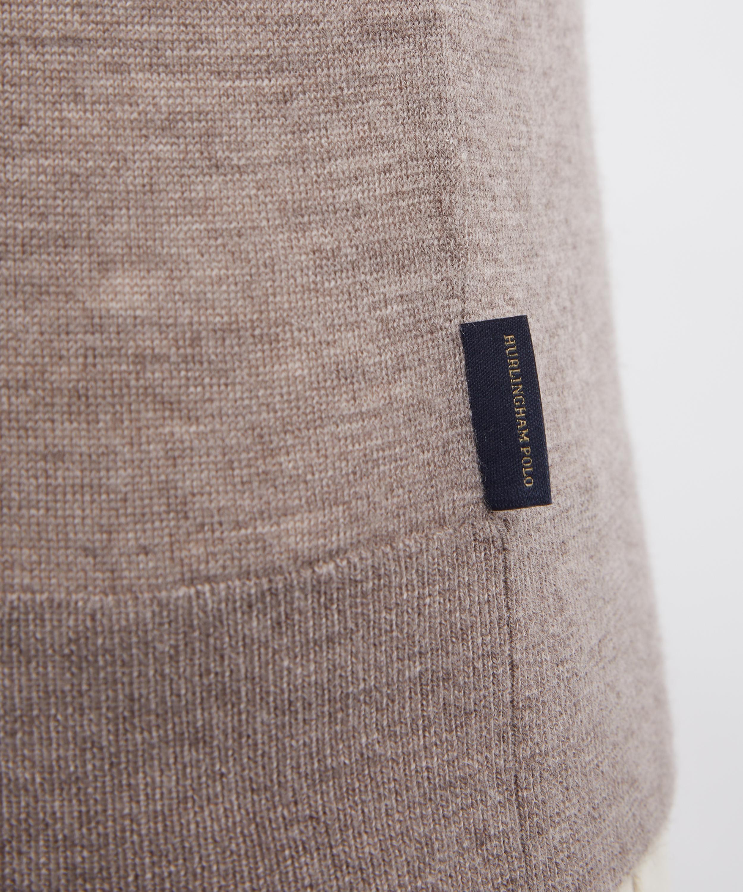 Hurlingham Polo - Alfriston Cashmere Knit Polo Shirt image number 4