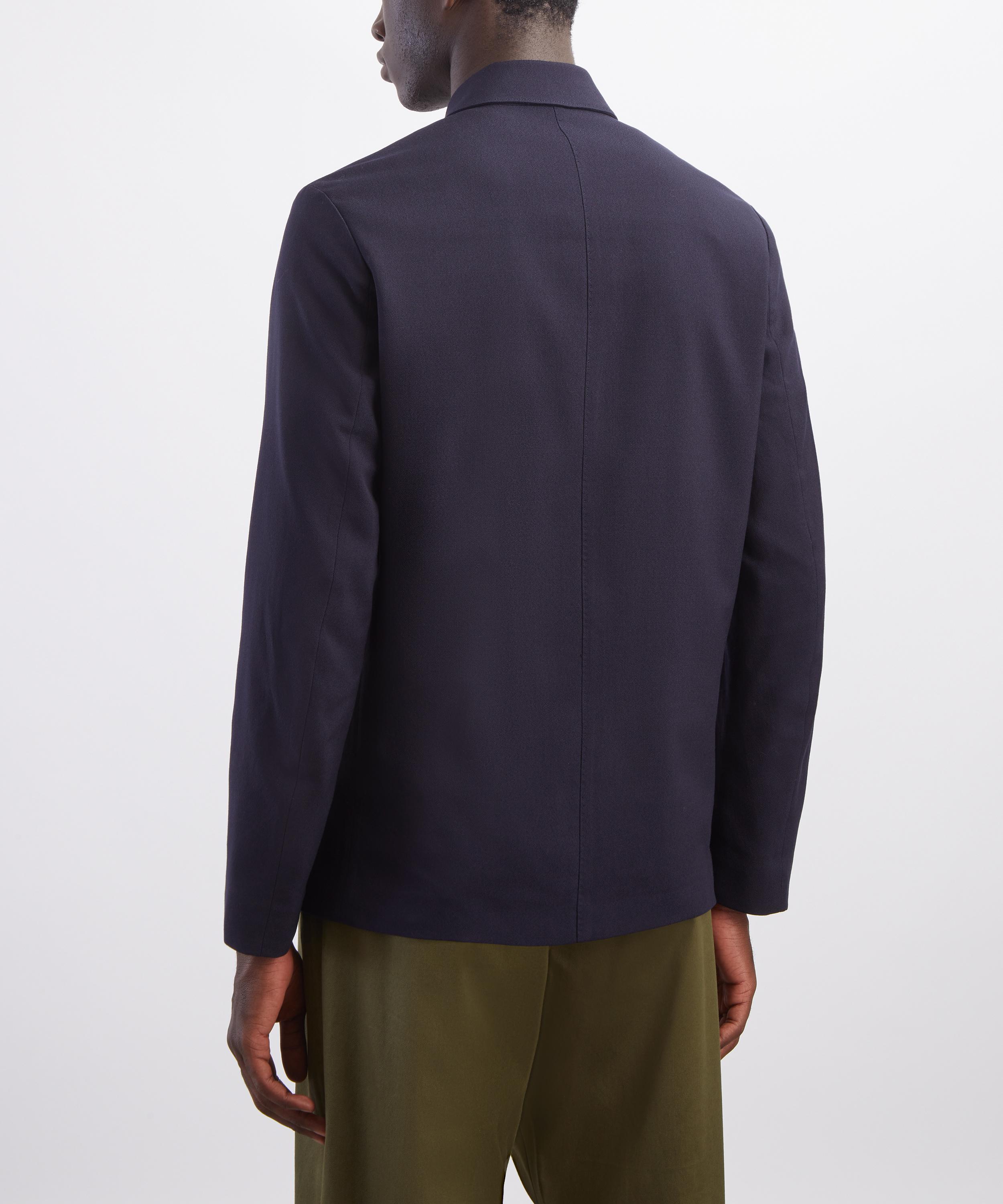 Paul Smith - Navy Two-Ply Hopsack Wool Work Jacket image number 3