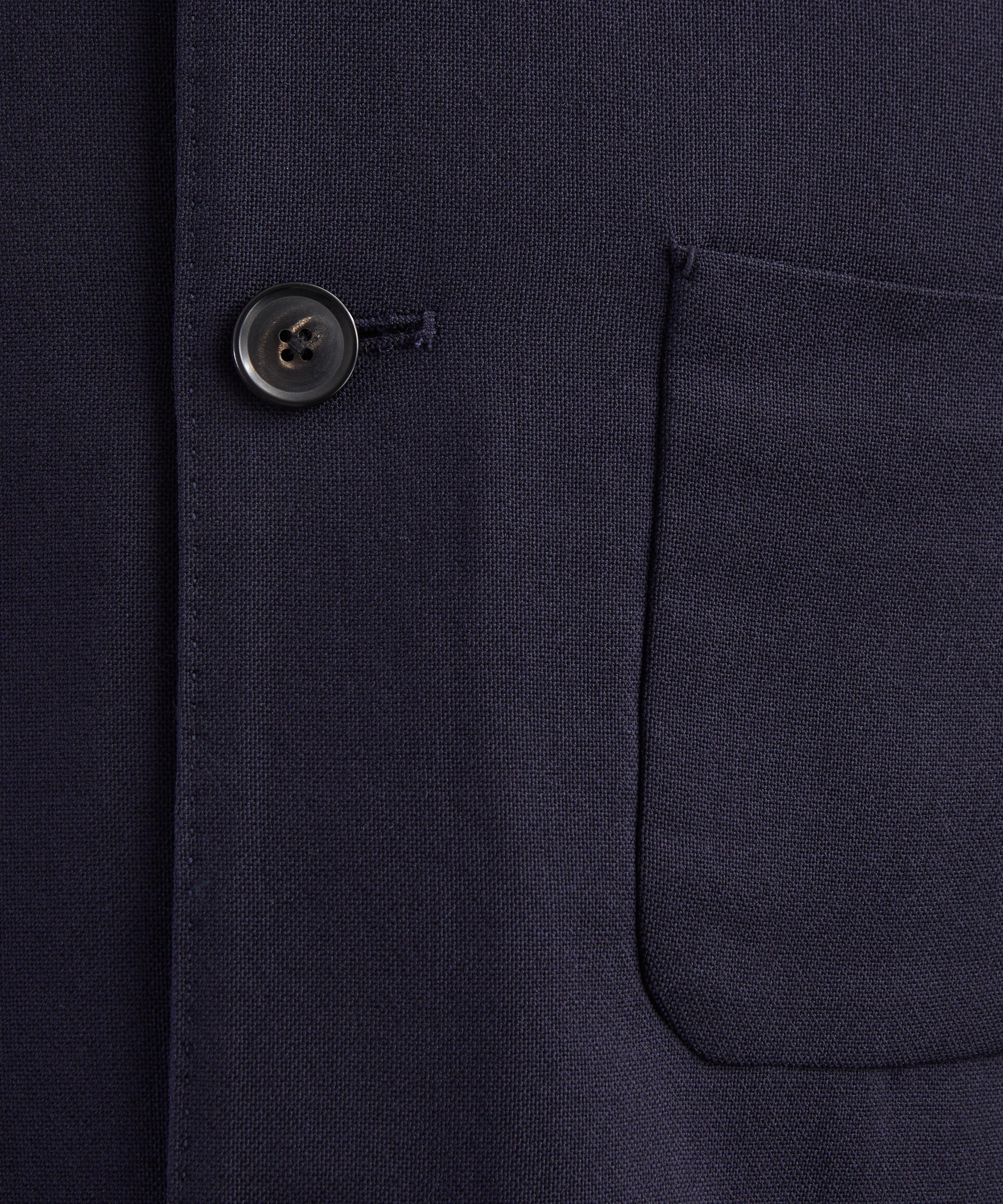 Paul Smith - Navy Two-Ply Hopsack Wool Work Jacket image number 4