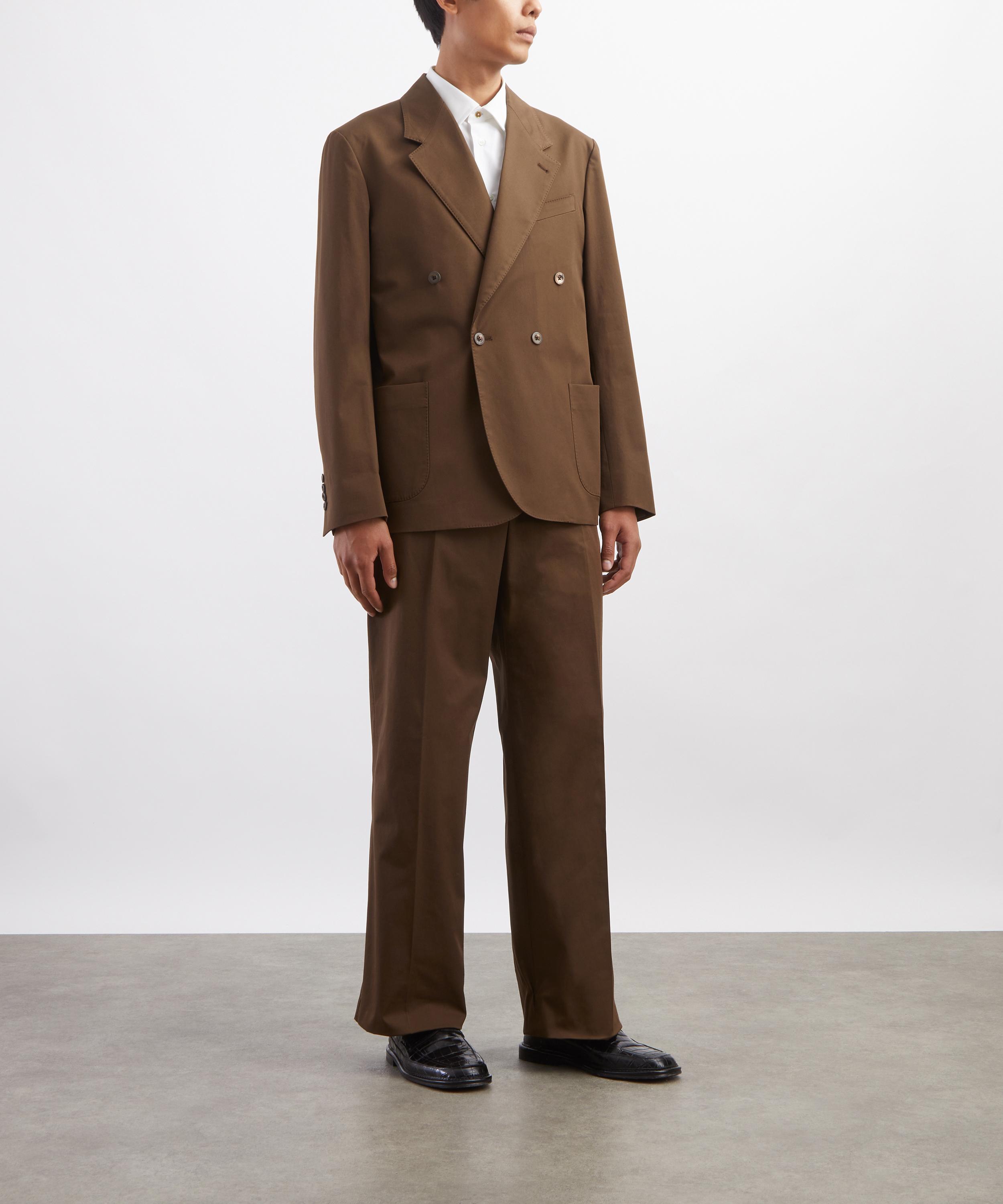 Paul Smith - Brown Cotton Twill Double-Breasted Suit image number 2