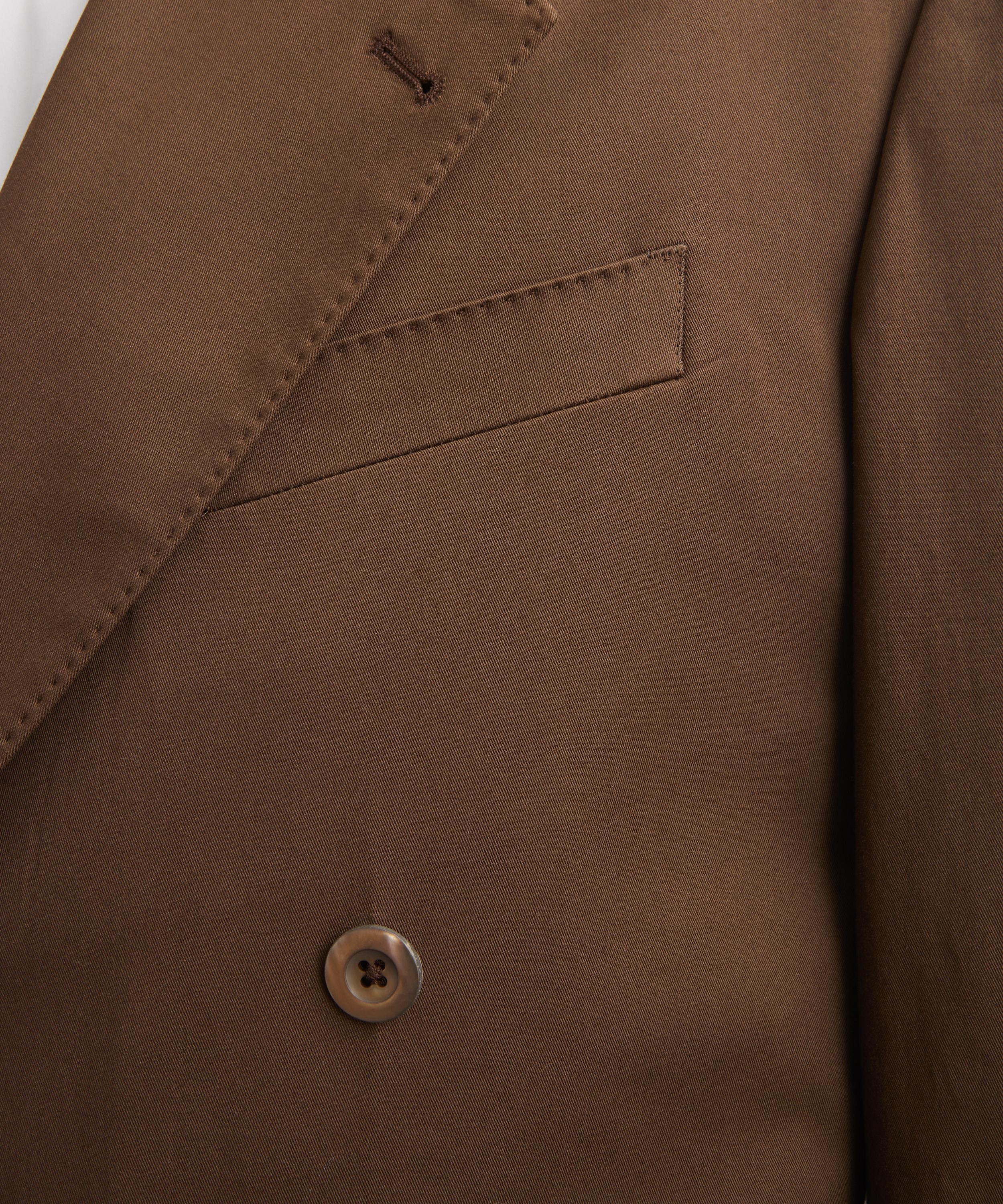 Paul Smith - Brown Cotton Twill Double-Breasted Suit image number 4