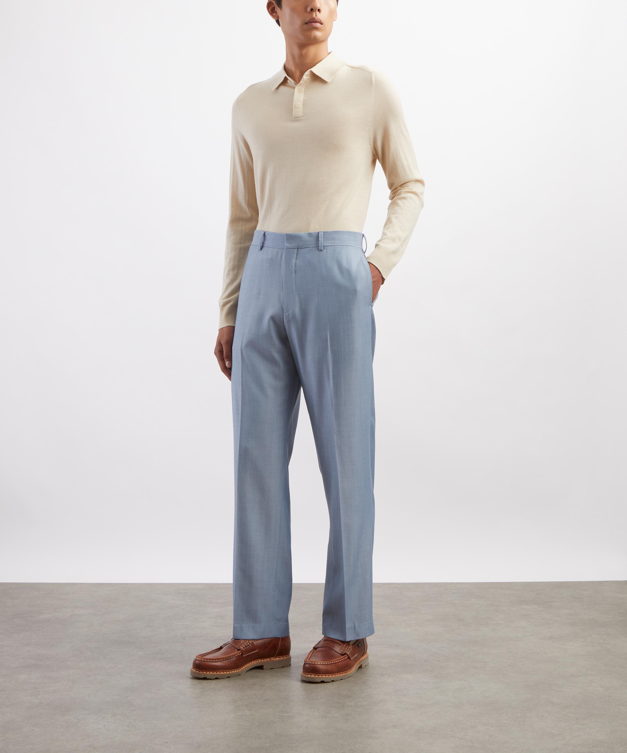 Paul Smith - Blue Wool-Viscose Trousers image number 1