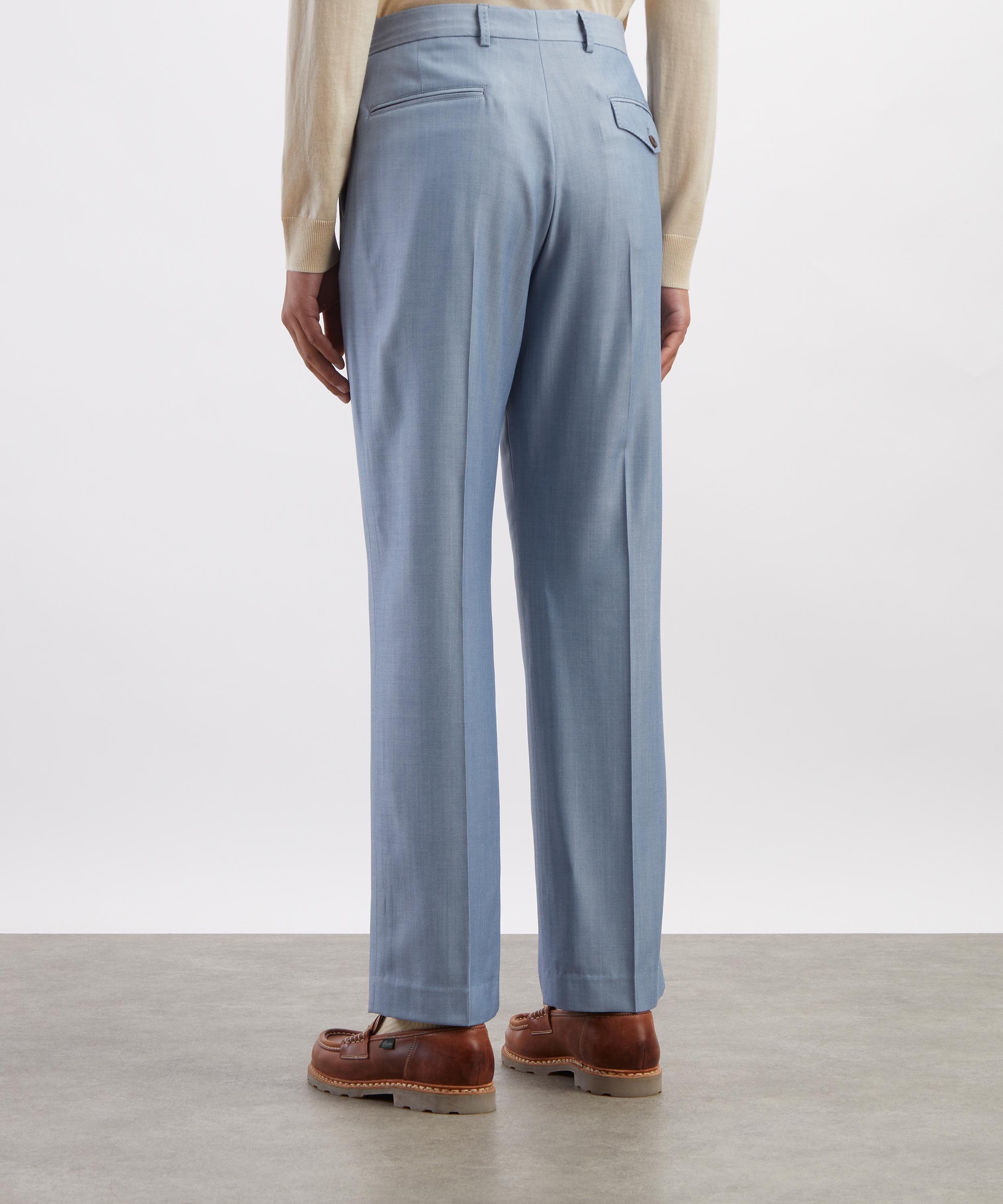 Paul Smith - Blue Wool-Viscose Trousers image number 3