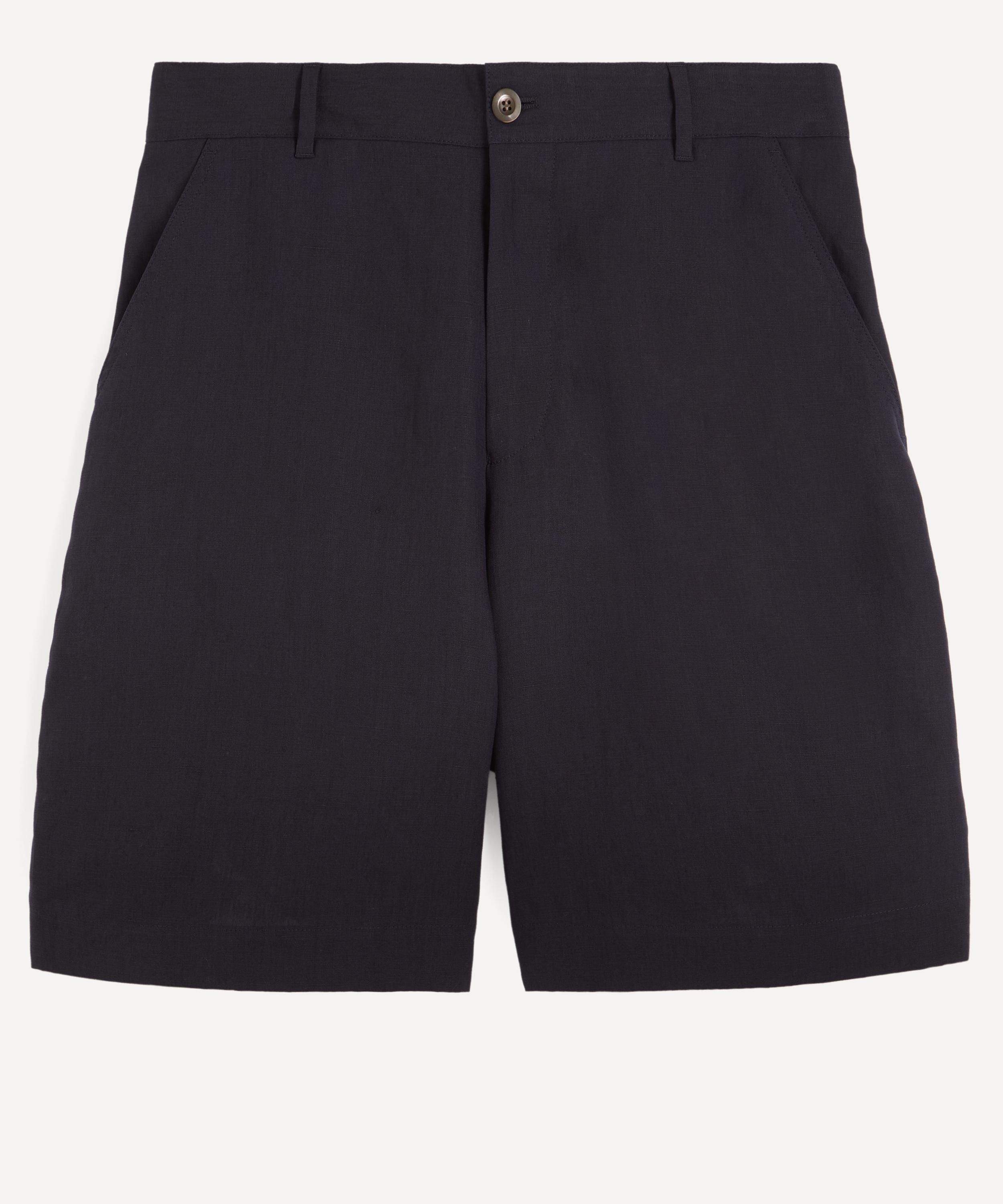 Paul Smith - Navy Linen Shorts image number 0