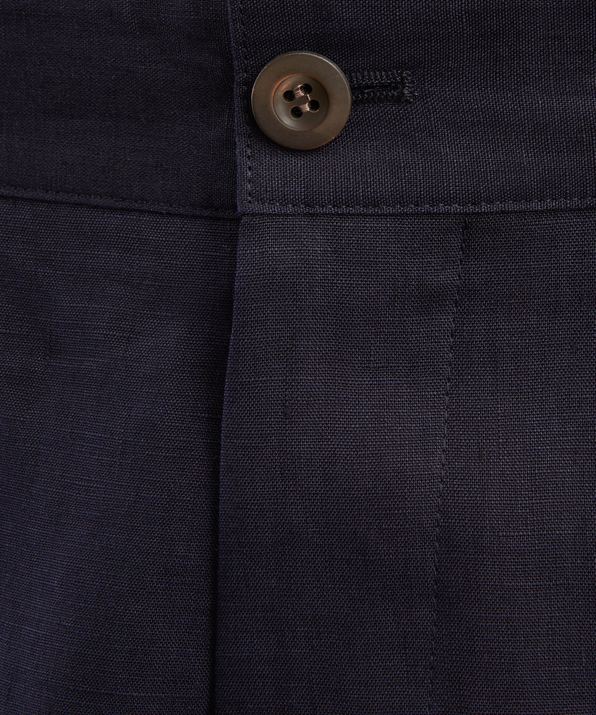 Paul Smith - Navy Linen Shorts image number 4