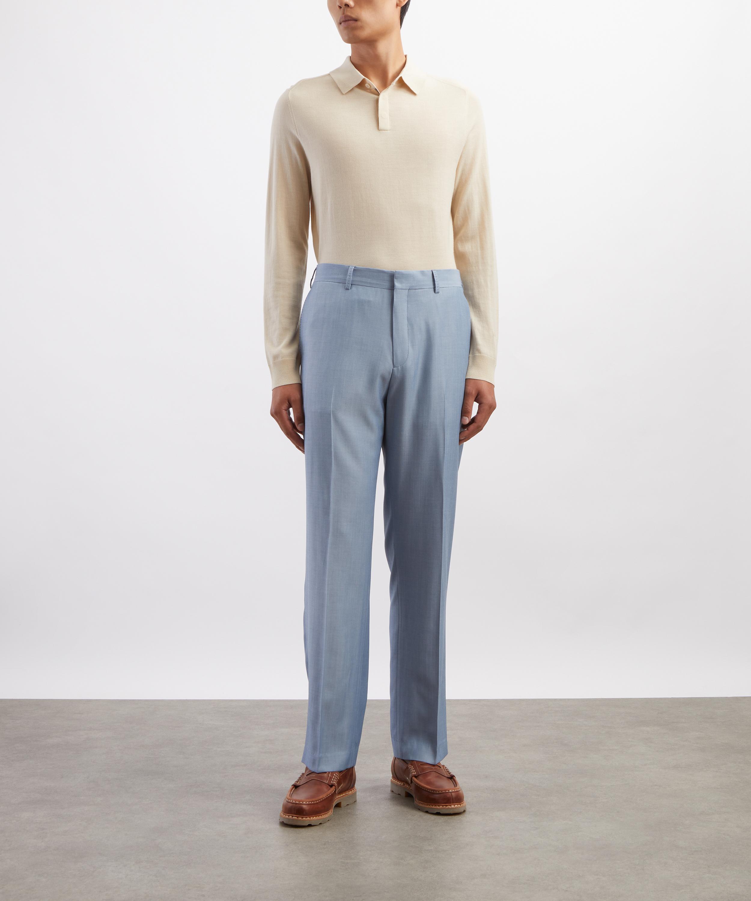 Paul Smith - Beige Merino Wool Knitted Polo&nbsp; image number 1
