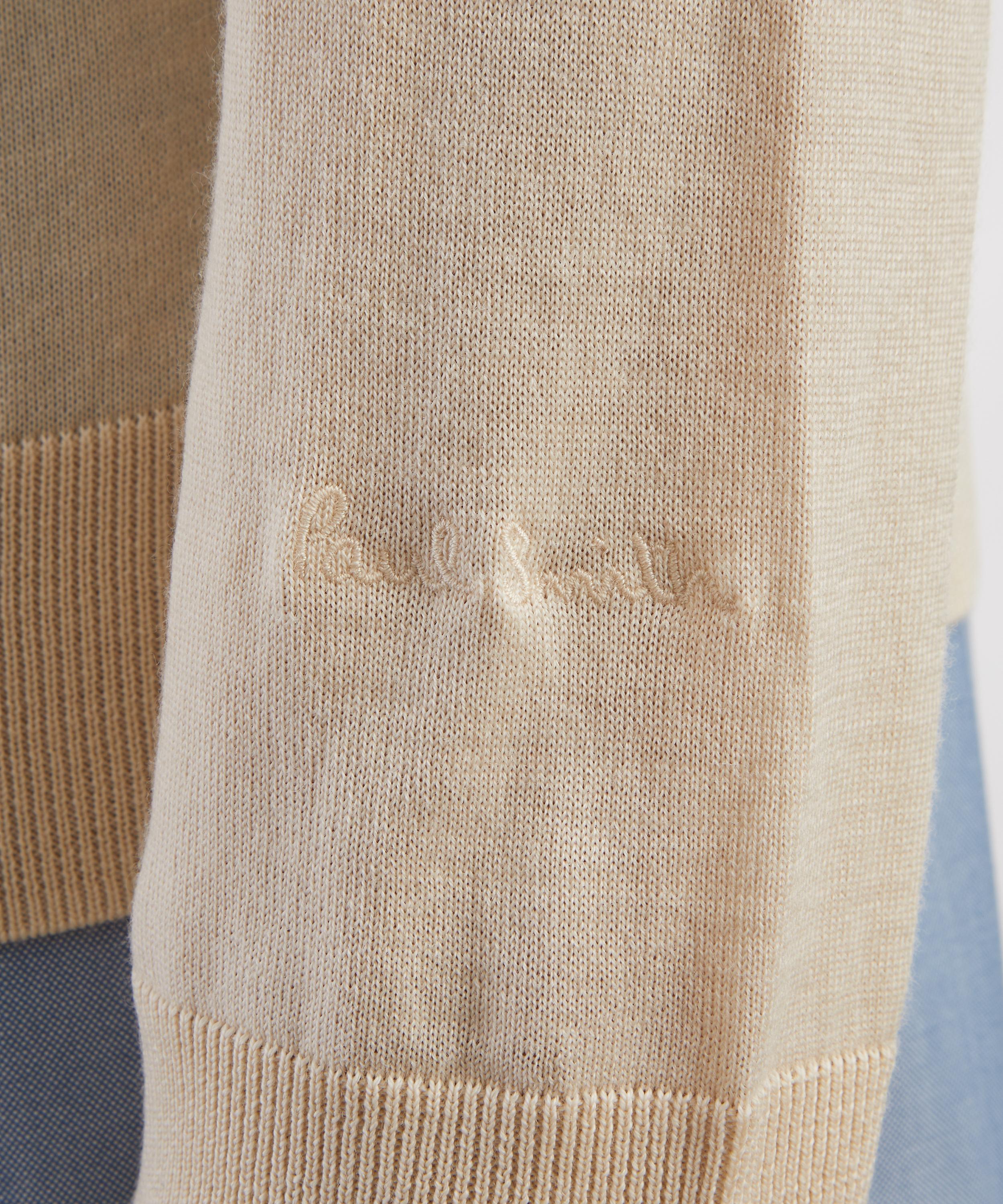 Paul Smith - Beige Merino Wool Knitted Polo&nbsp; image number 4