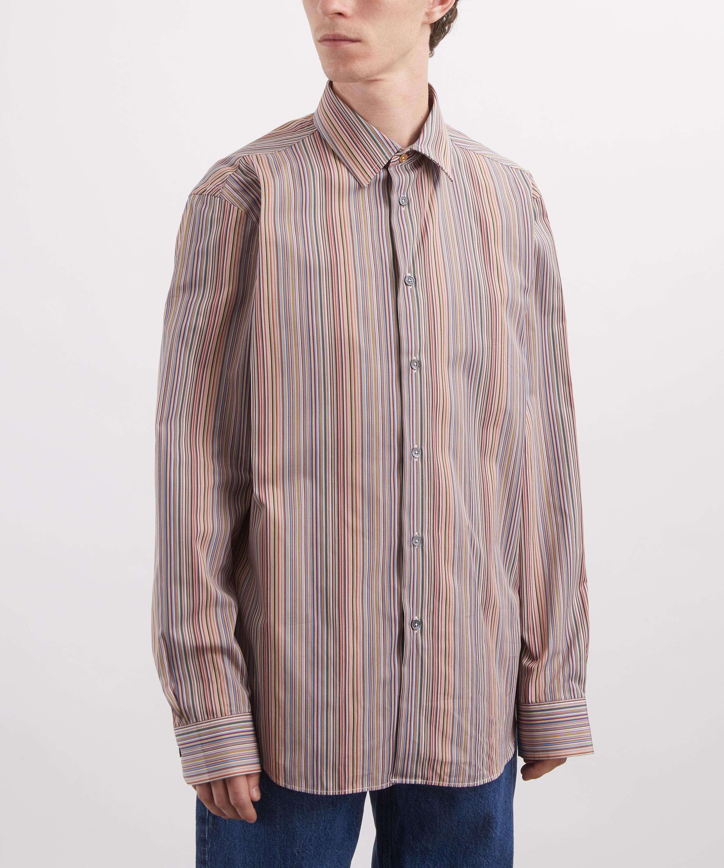 Paul Smith - Signature Stripe Regular-Fit Cotton Shirt image number 2