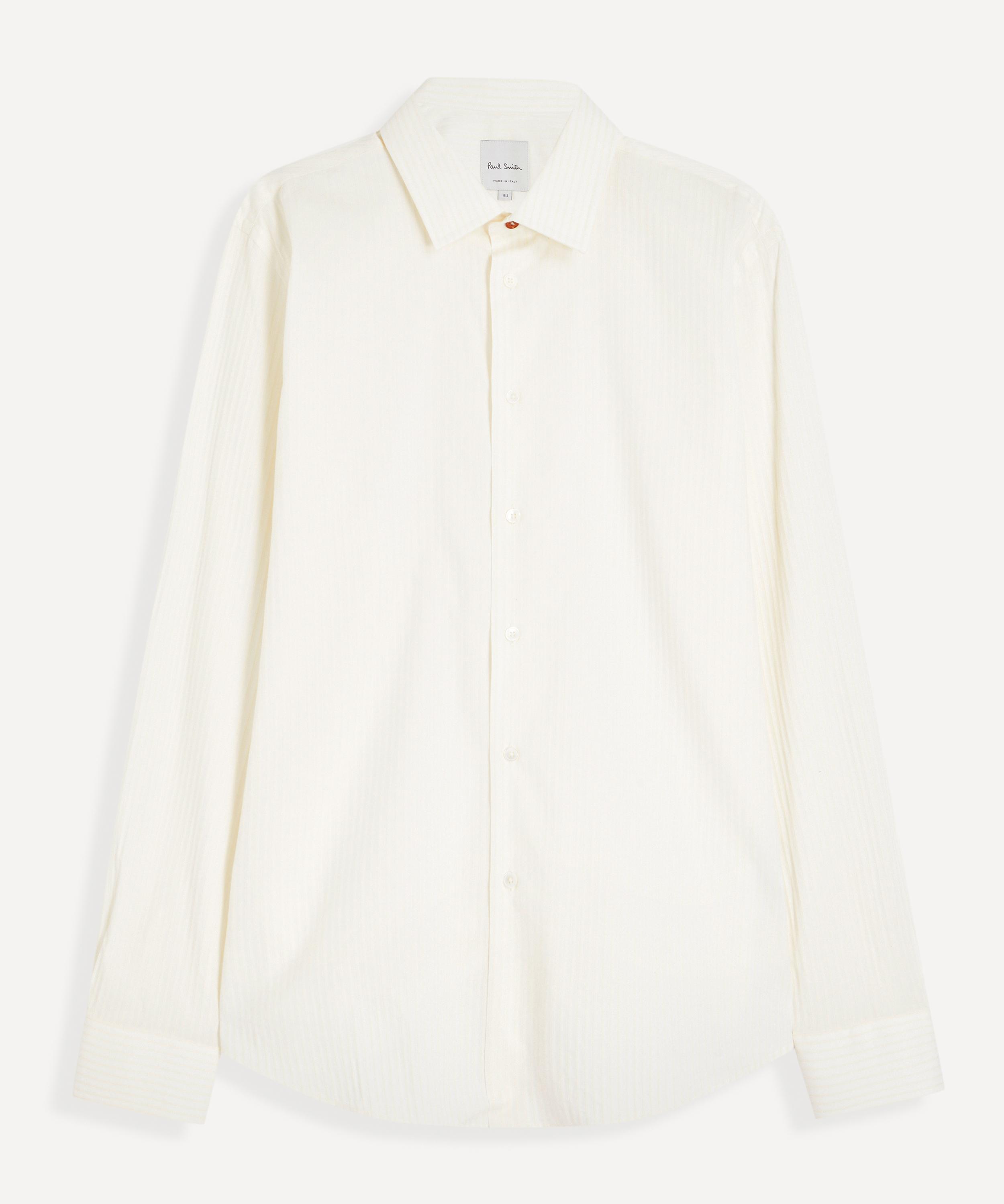 Paul Smith - Beige Stripe Regular-Fit Cotton-Silk Shirt