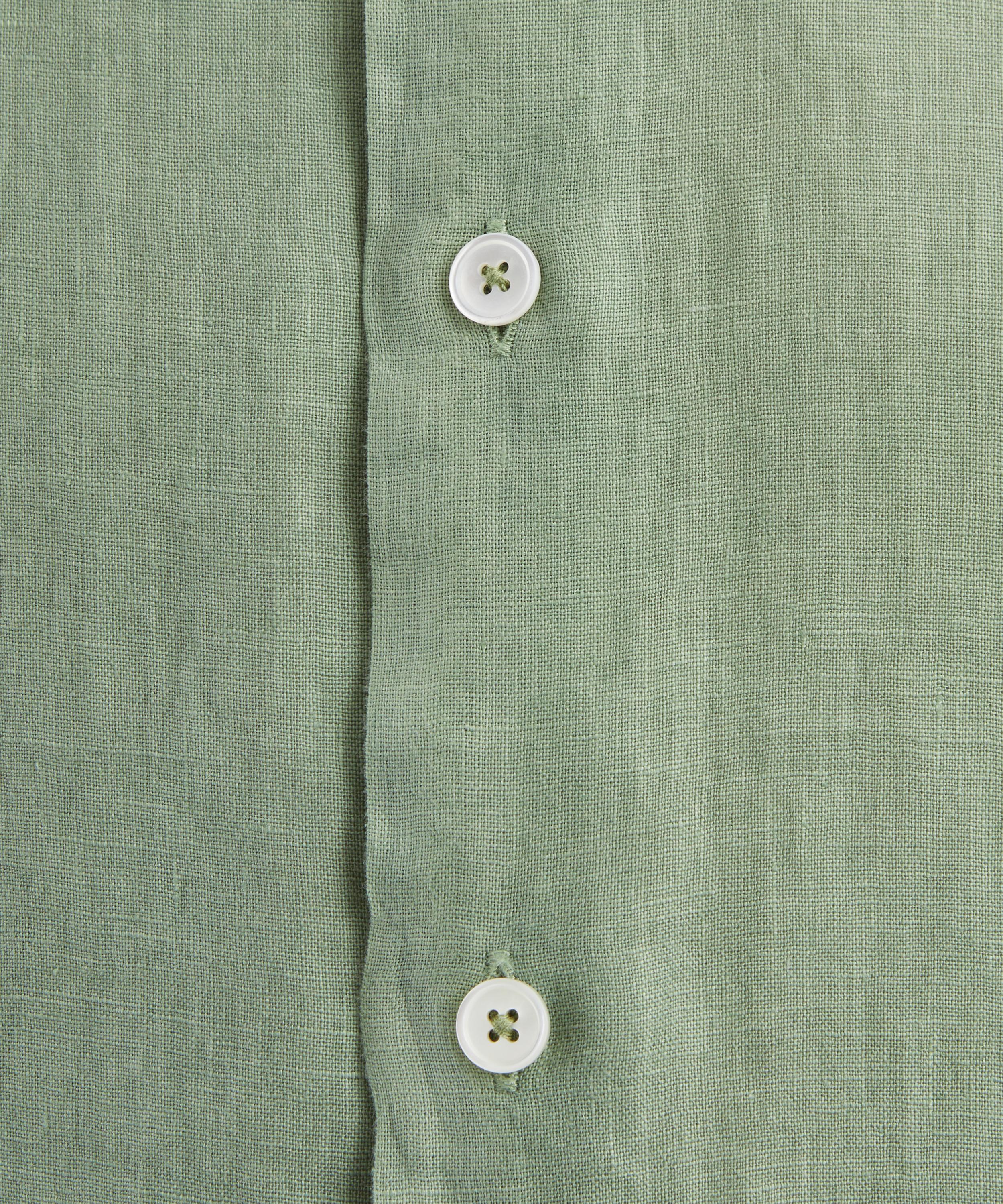 Paul Smith - Green Linen Shirt image number 4