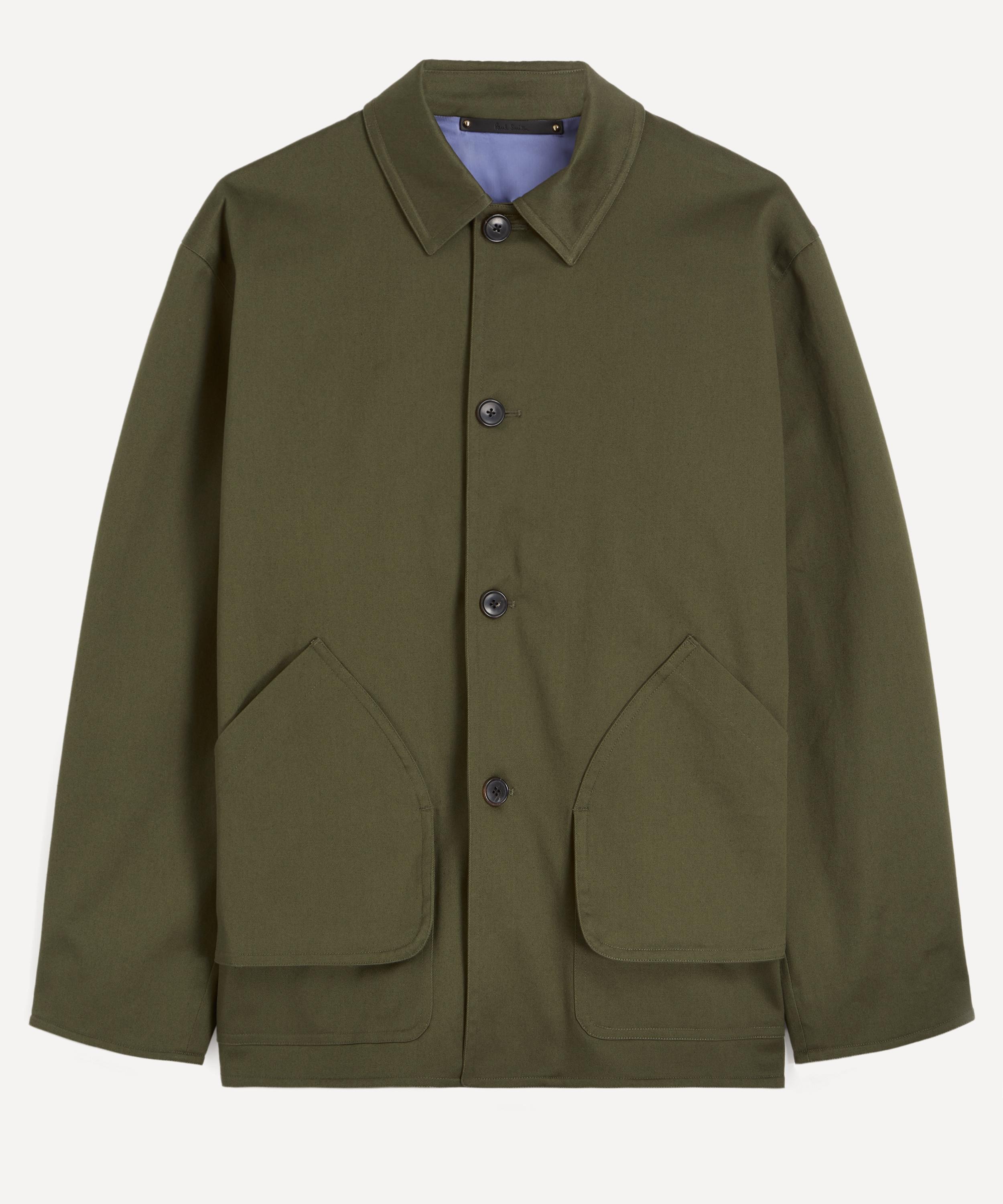 Paul Smith - Khaki Stretch-Cotton Barn Jacket image number 0