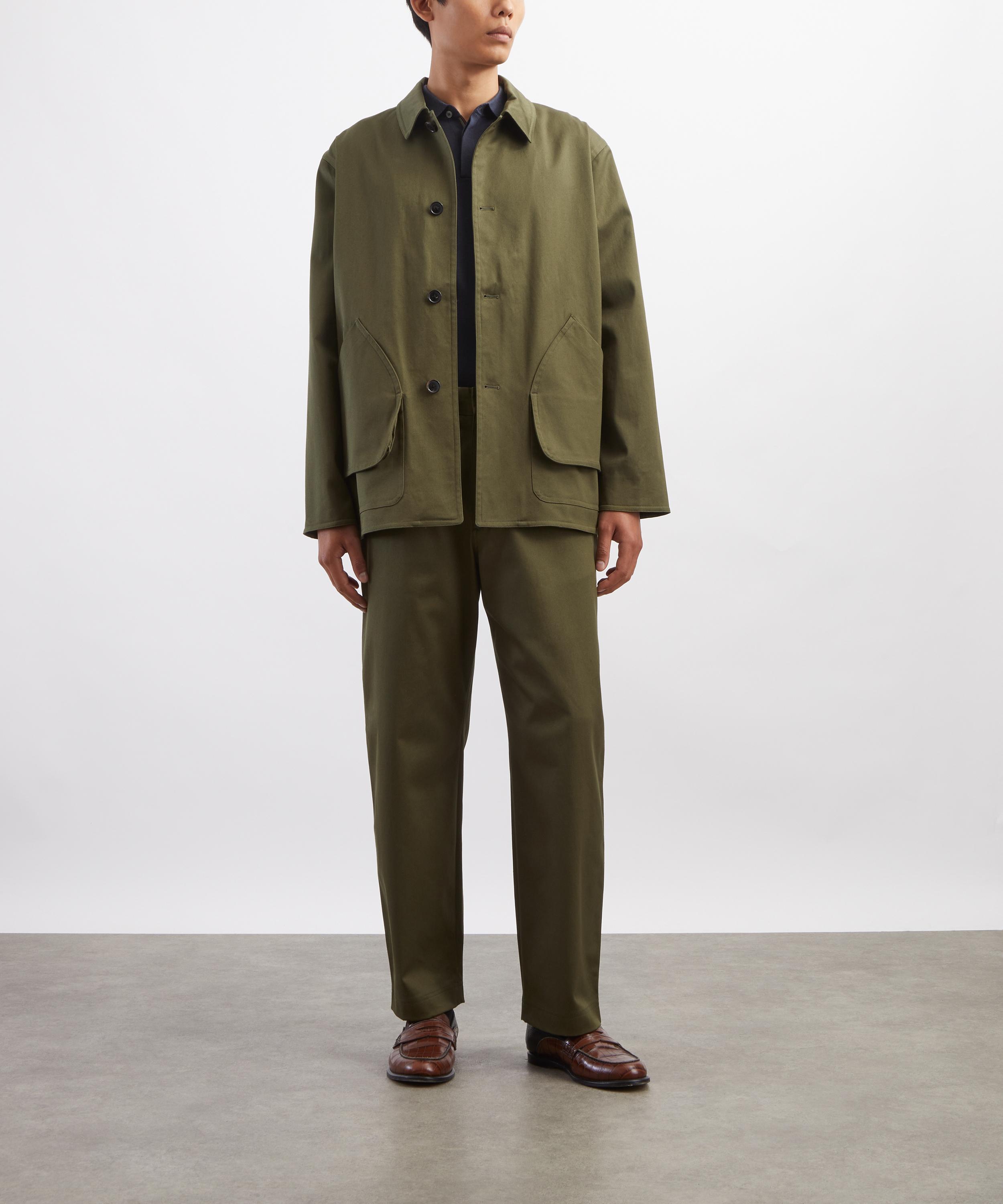 Paul Smith - Khaki Stretch-Cotton Barn Jacket image number 1