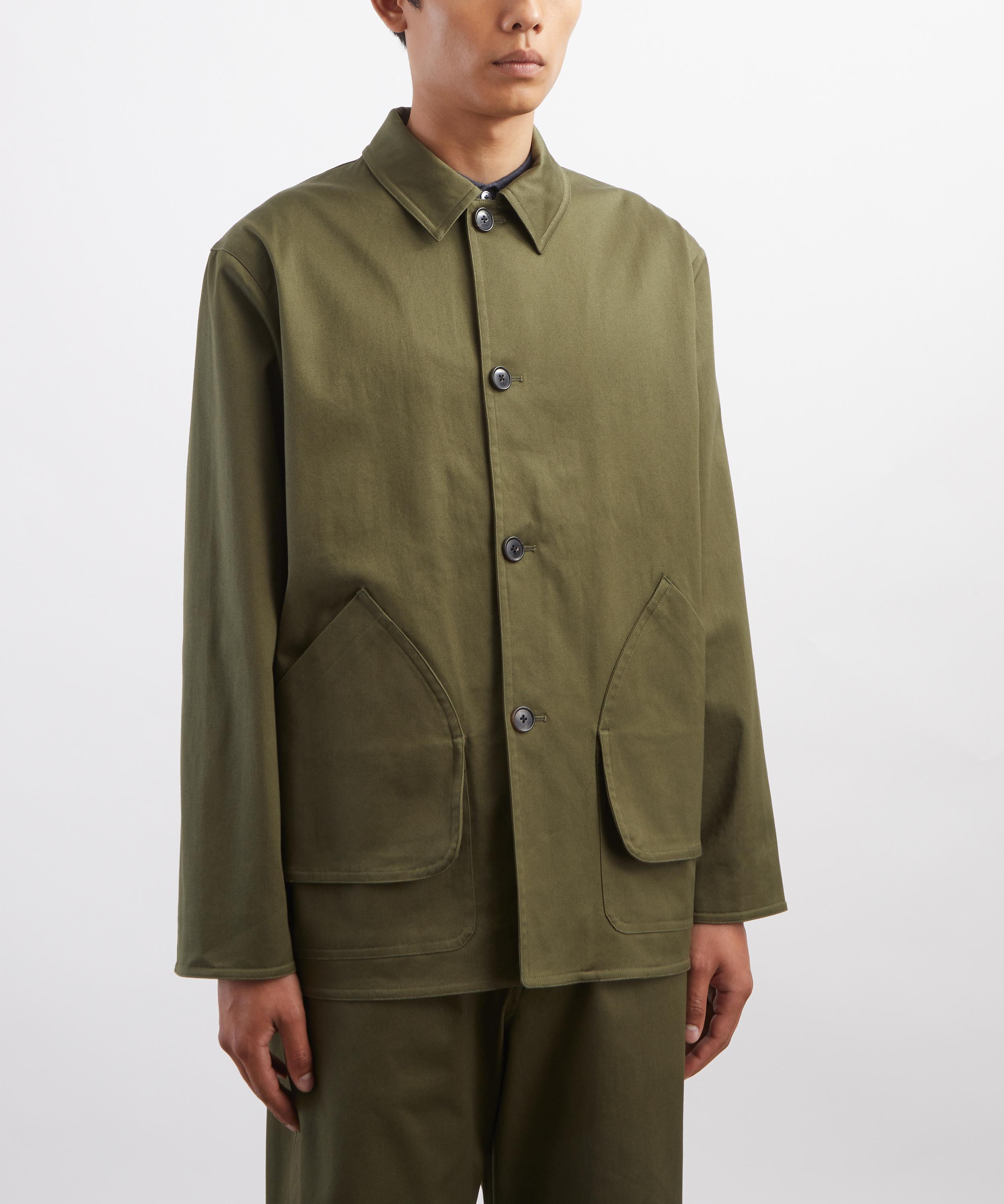 Paul Smith - Khaki Stretch-Cotton Barn Jacket image number 2