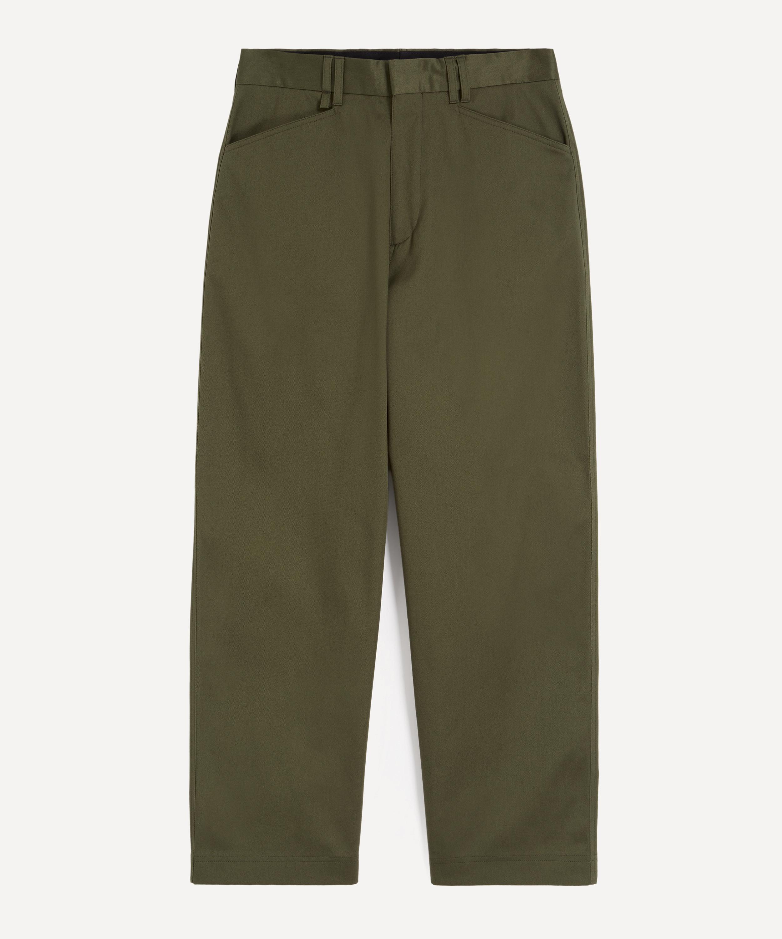Paul Smith - Khaki Relaxed-Fit Stretch-Cotton Chino Trousers image number 0
