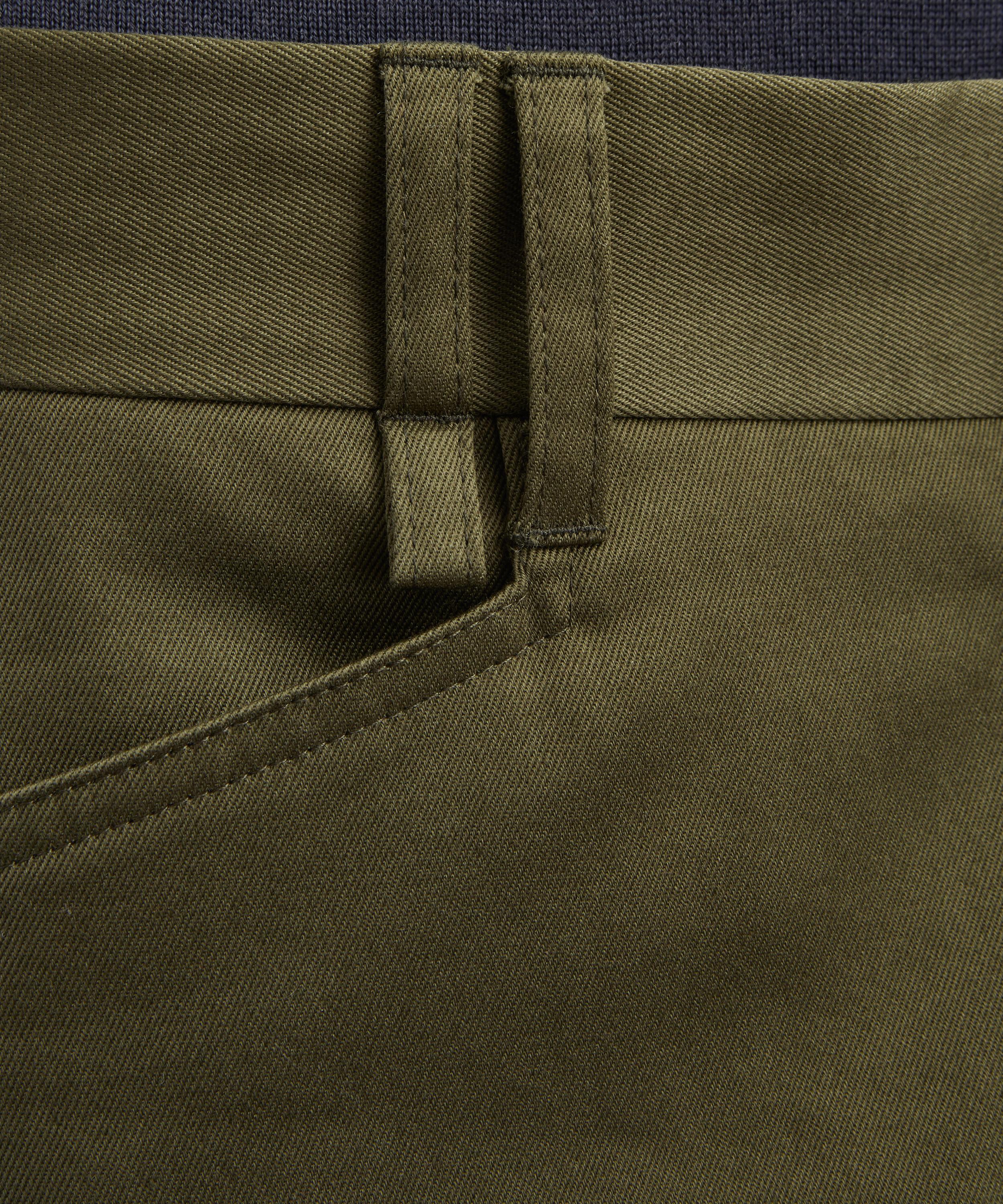 Paul Smith - Khaki Relaxed-Fit Stretch-Cotton Chino Trousers image number 4