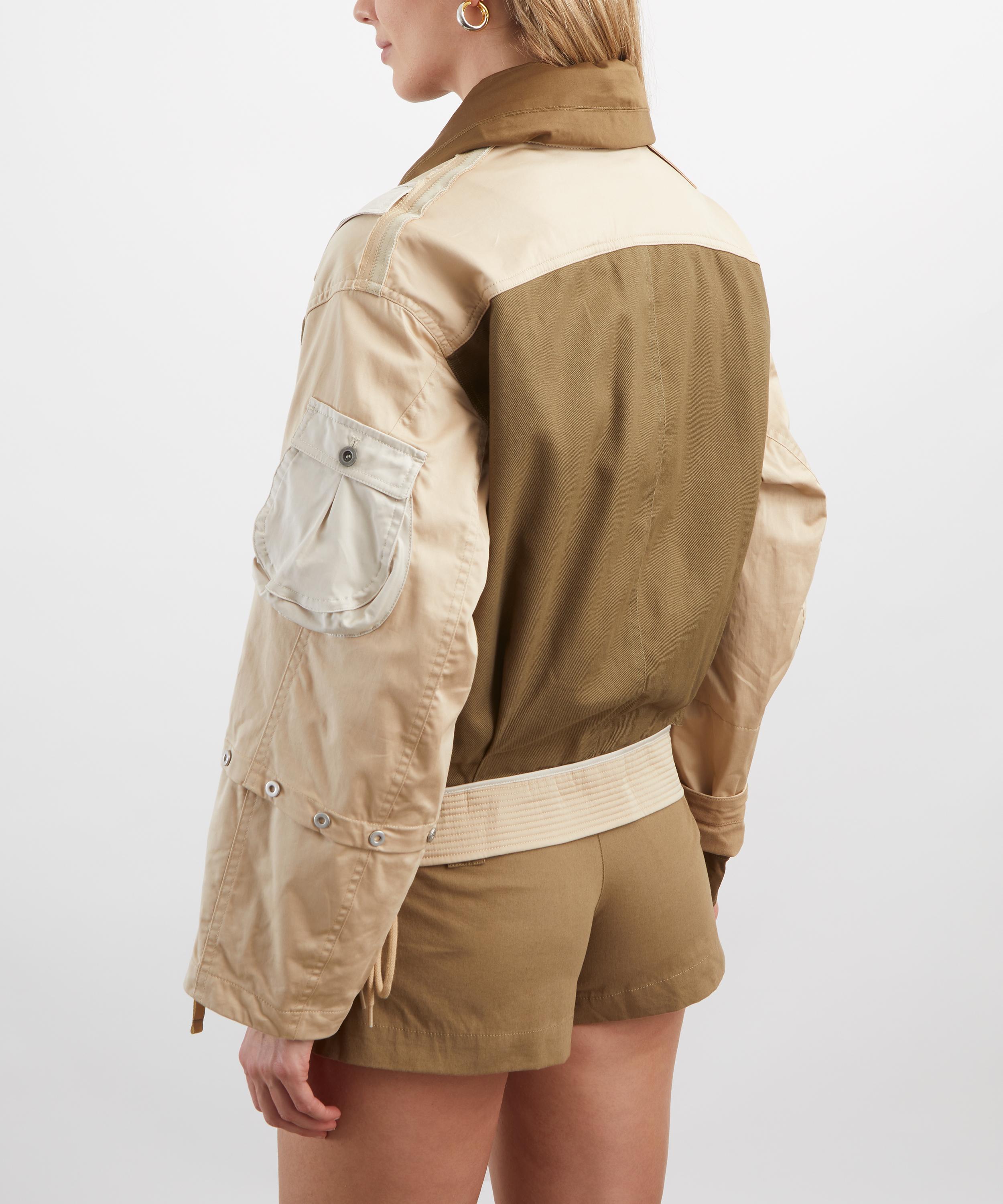Isabel Marant - Julissa Beige-Khaki Multi-Fabric Jacket image number 3