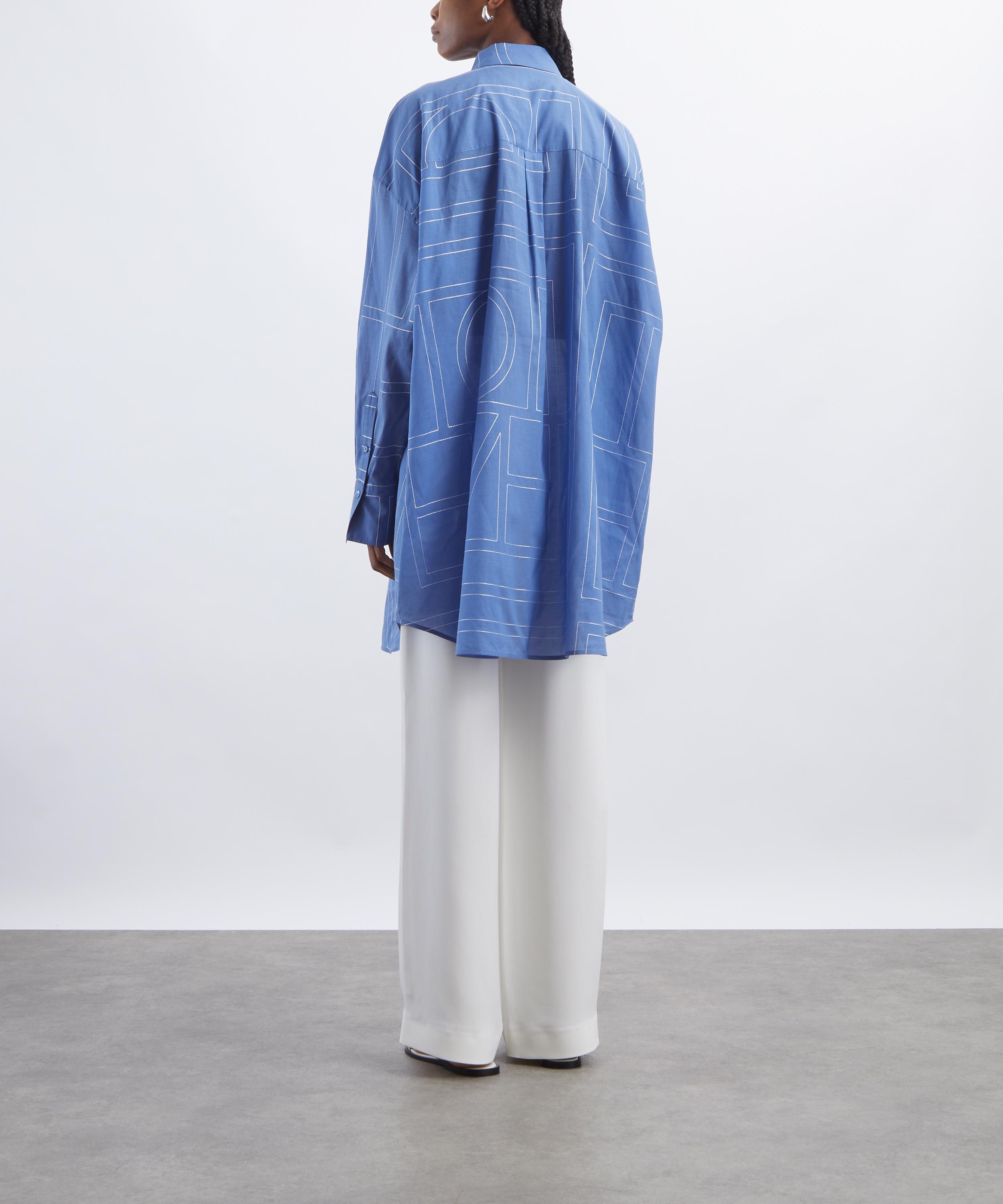 Toteme - Cobalt Long Summer Shirt image number 3