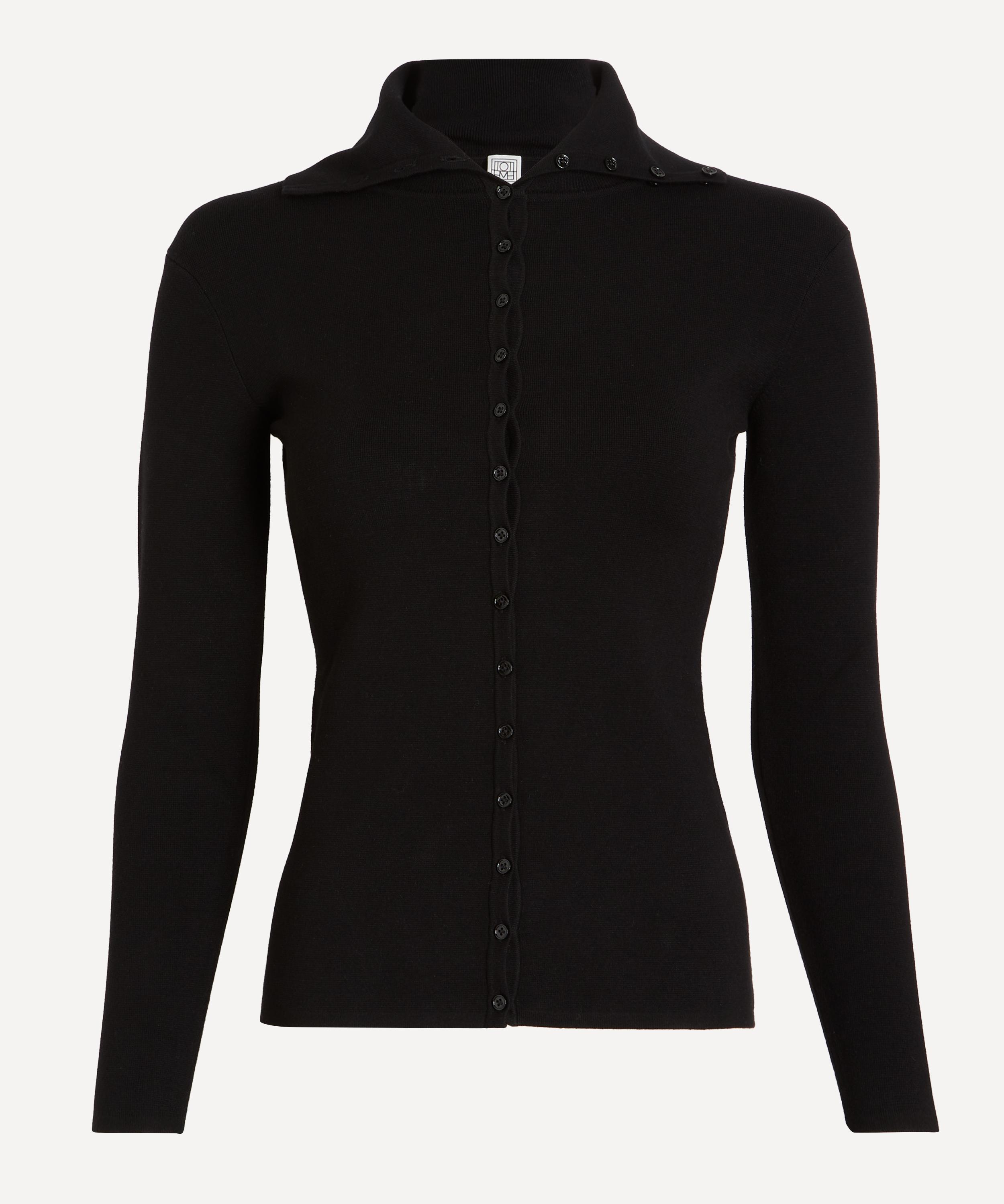 Toteme - Black Fitted Polo Shirt