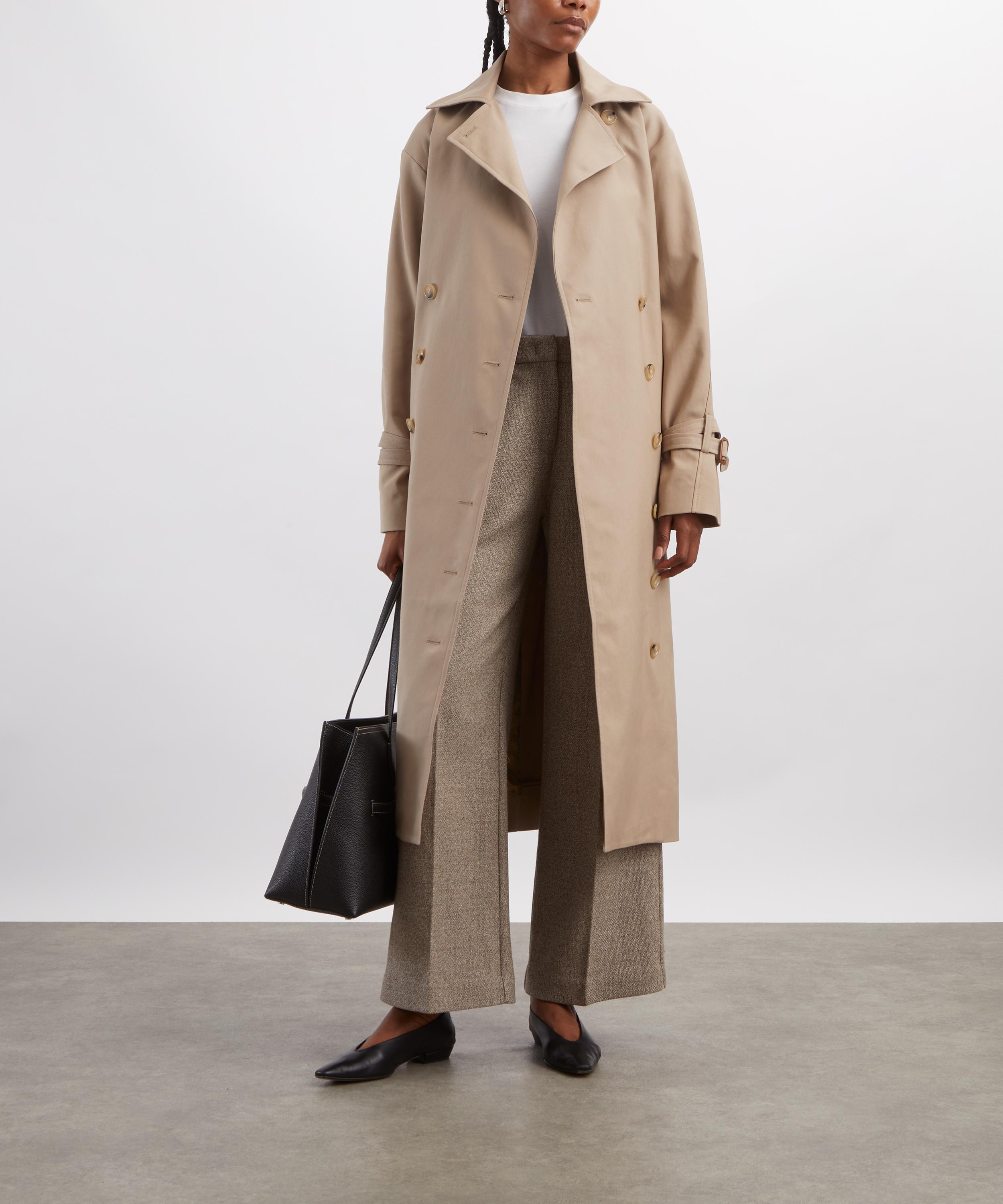 Toteme - Khaki Beige Signature Trench Coat image number 1