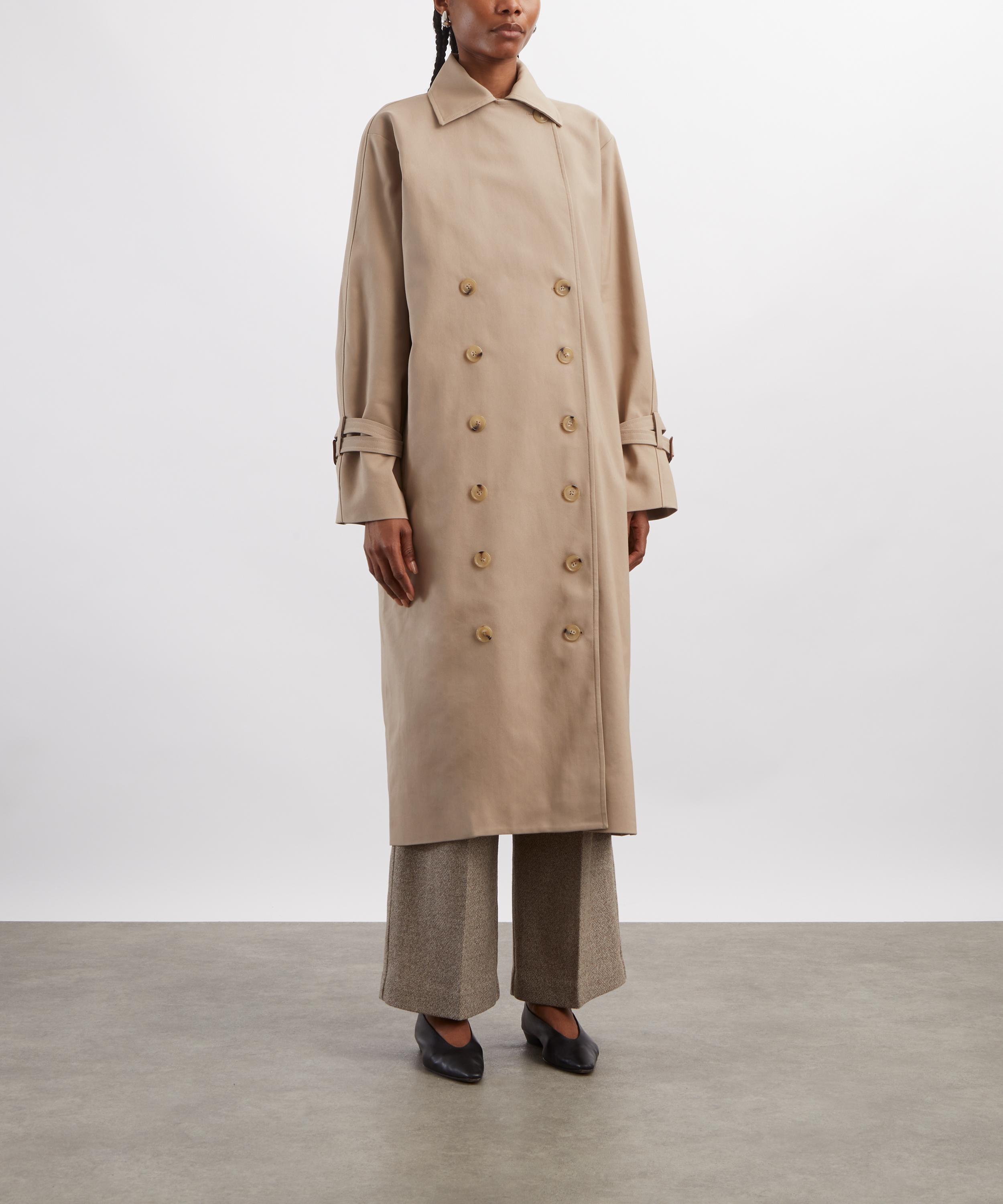 Toteme - Khaki Beige Signature Trench Coat image number 2