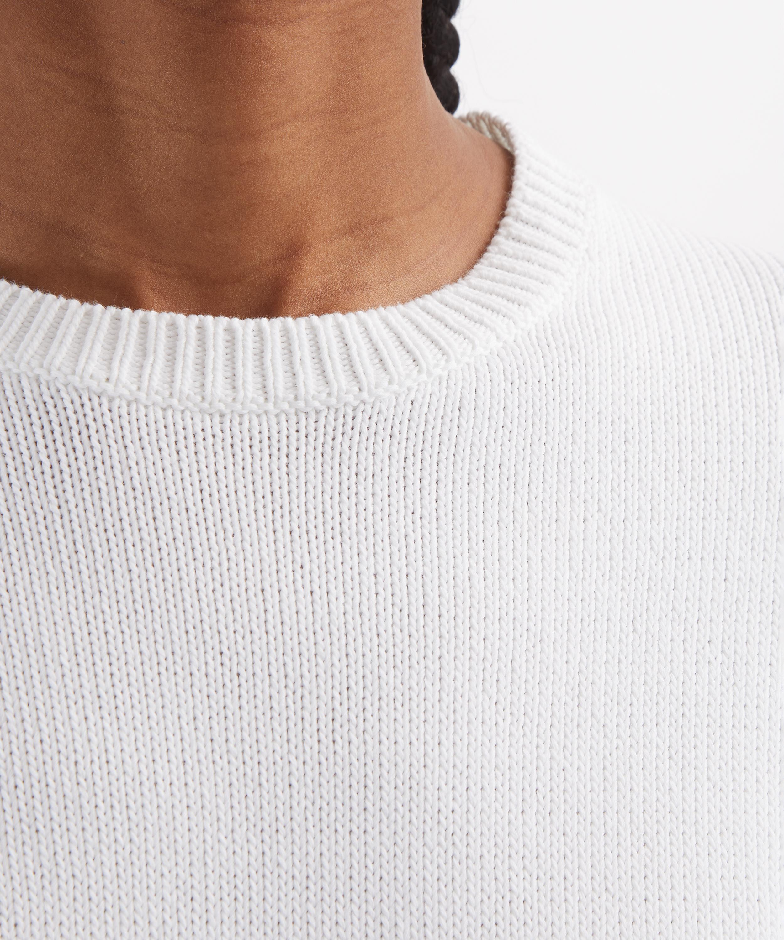 Toteme - White Classic Cotton Crew-Knit Jumper image number 4