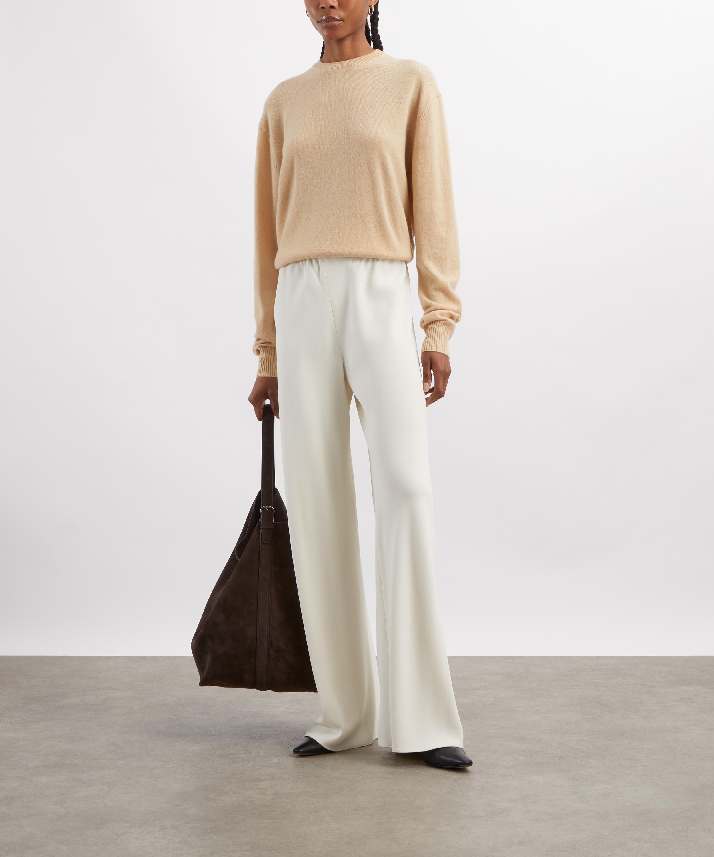 Toteme - Pale Apricot Classic Cashmere Crew-Knit Jumper image number 1
