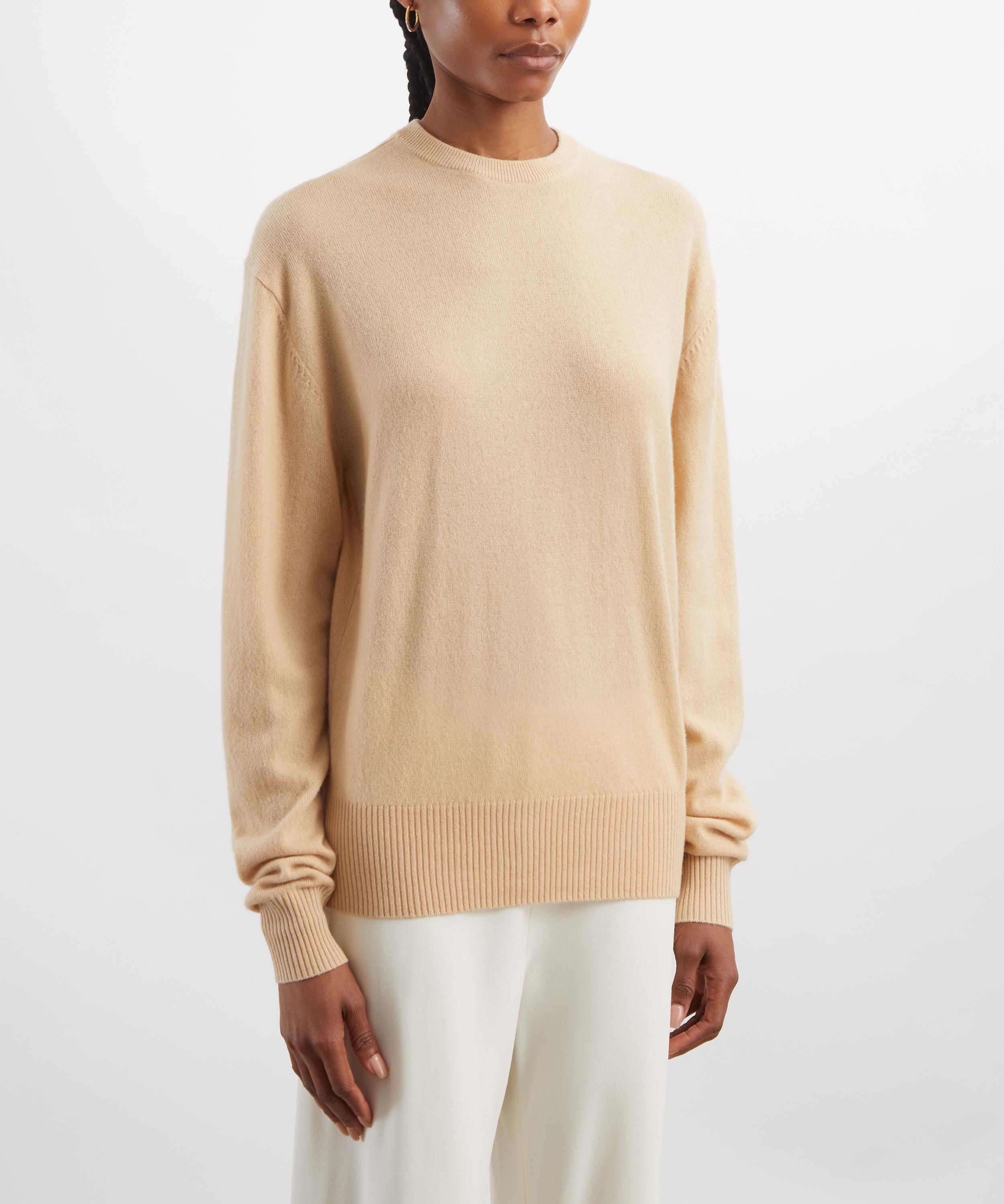 Toteme - Pale Apricot Classic Cashmere Crew-Knit Jumper image number 2
